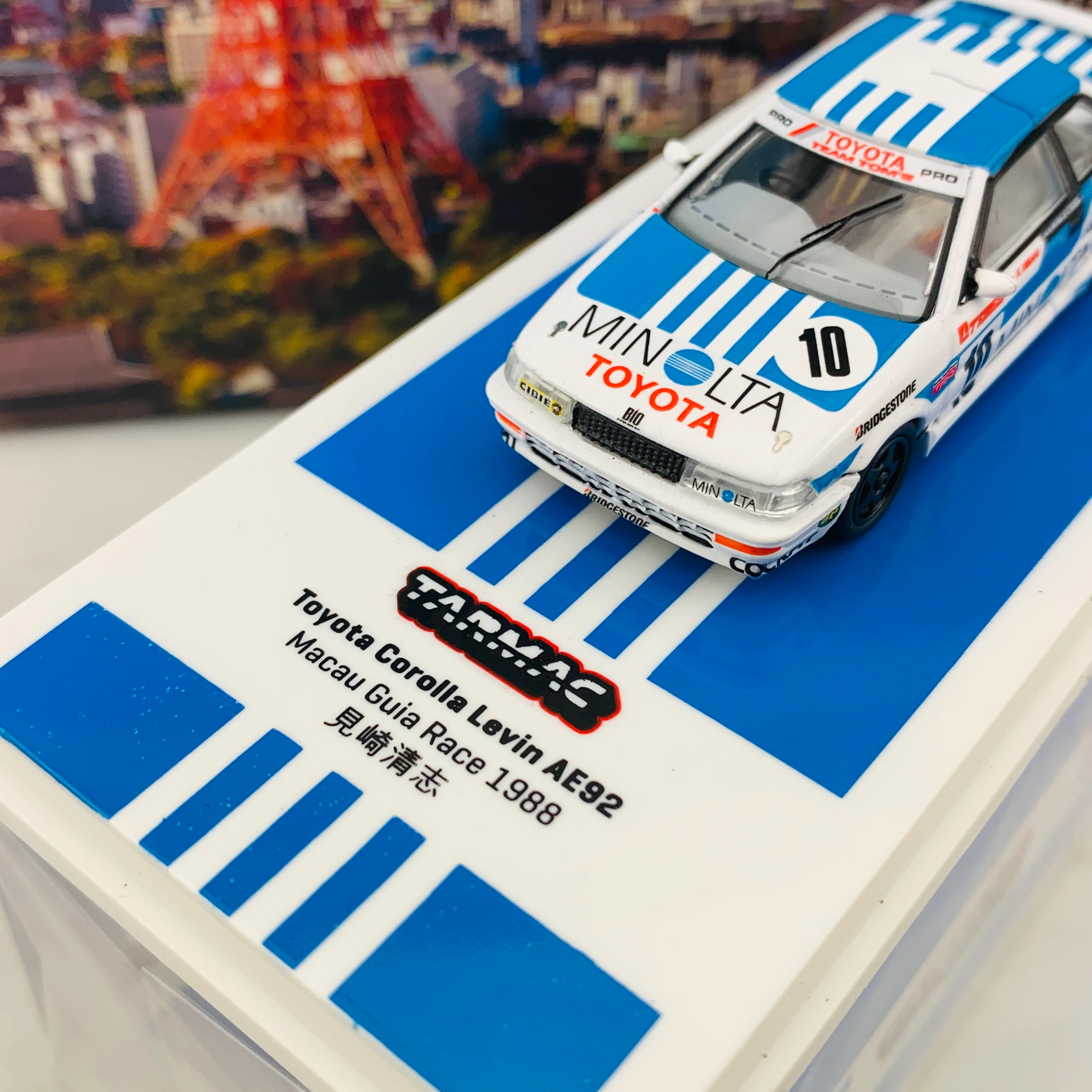 Tarmac Works 1/64 Toyota Corolla Levin AE92 Macau Guia Race 1988  見崎清志  T64-036-88MGP10 - Image 3