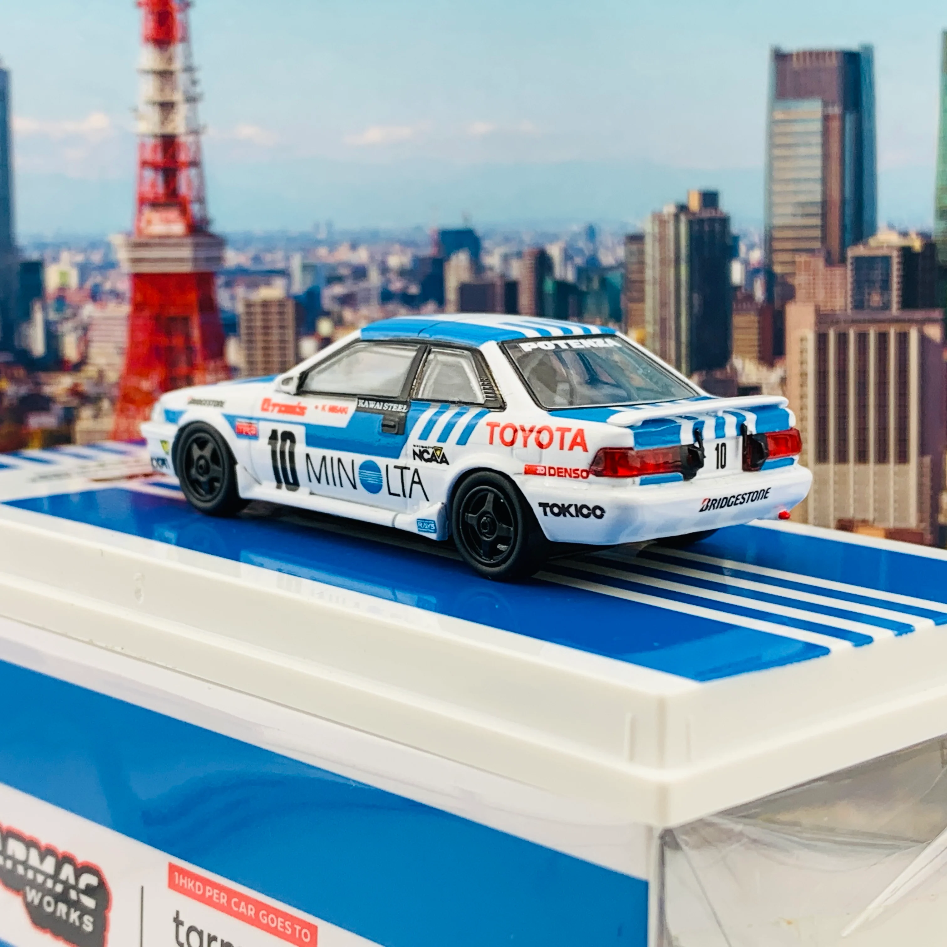 Tarmac Works 1/64 Toyota Corolla Levin AE92 Macau Guia Race 1988  見崎清志  T64-036-88MGP10 - Image 4