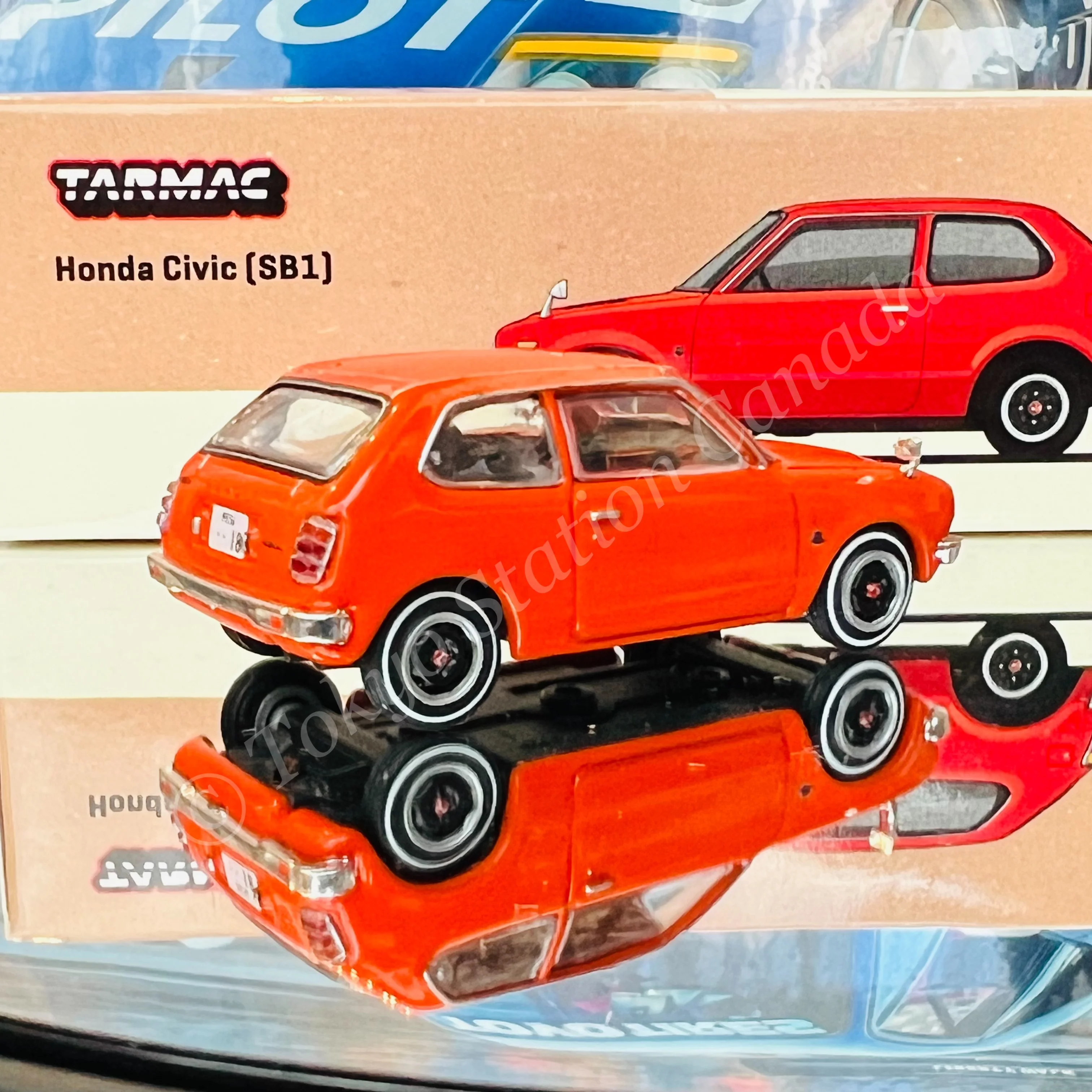 Tarmac Works COLLAB64 1/64 Honda Civic (SB1) Orange JC64-TL006-OR - Image 2