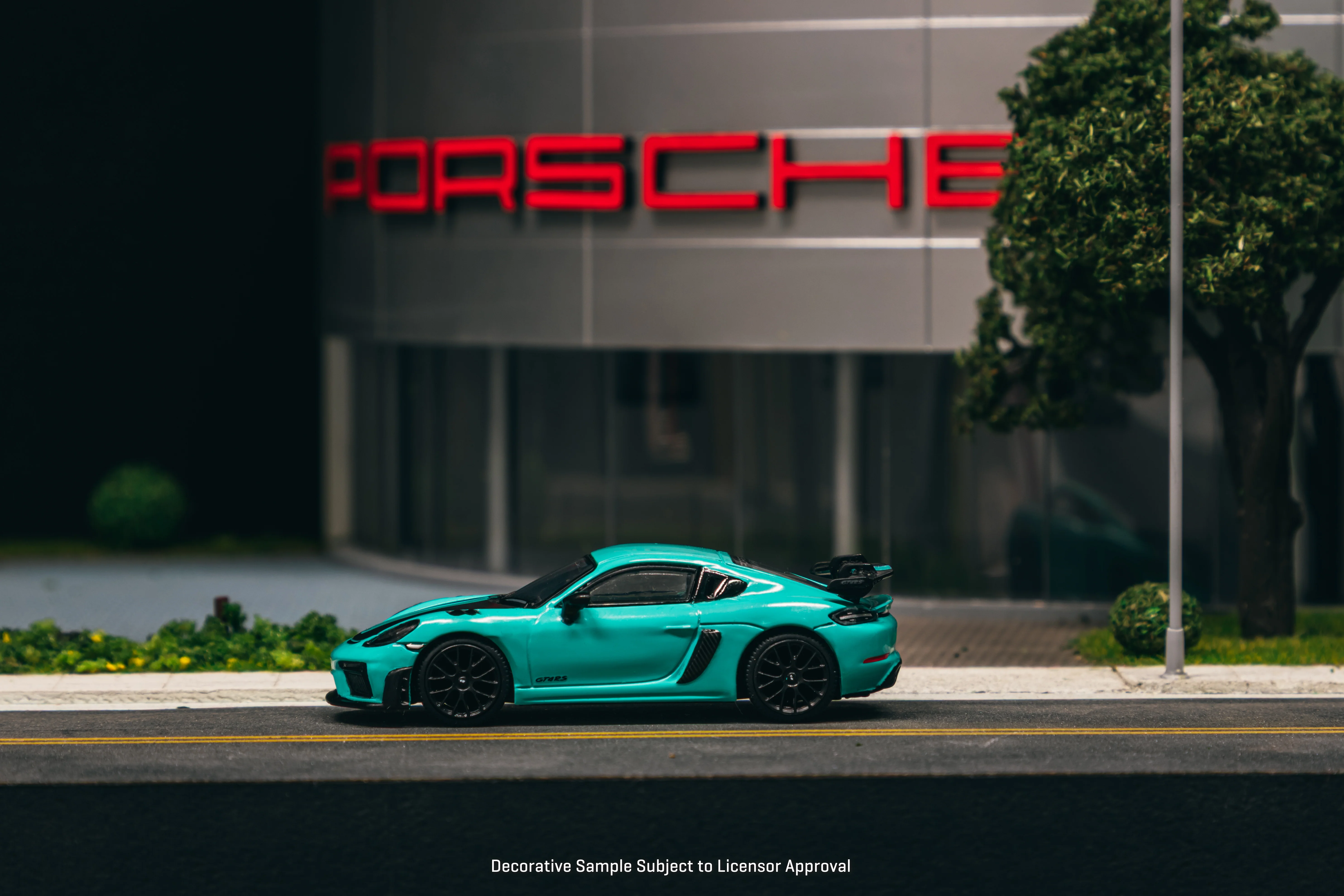 PREORDER TARMAC WORKS COLLAB64 1/64 Porsche Cayman GT4RS Mint Green T64S-022-MG (Approx. Release Date :  SEP 2025 subject to manufacturer's final decision) - Image 2