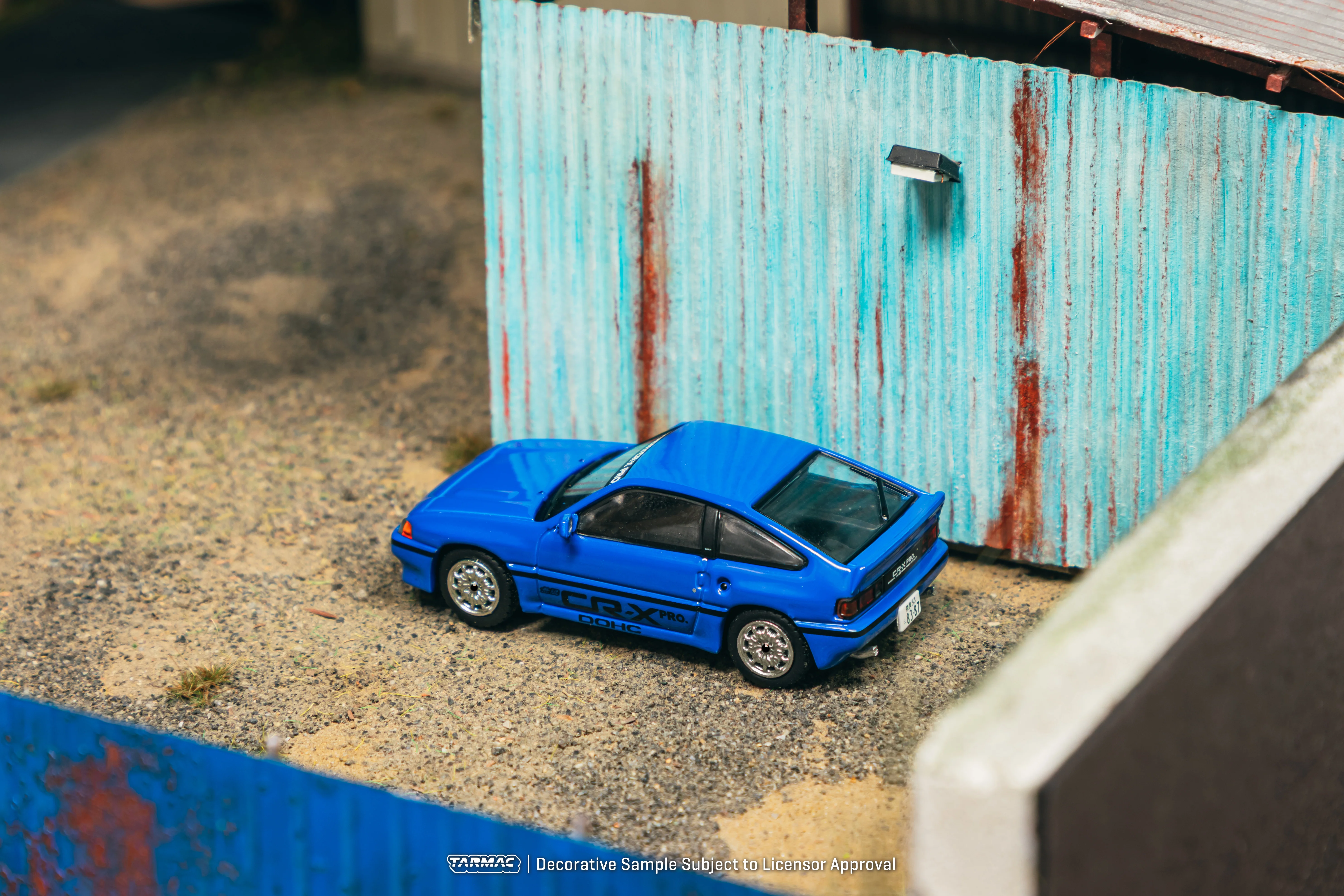 TARMAC WORKS GLOBAL64 1/64 HONDA Ballade Sports MUGEN CR-X PRO Blue T64G-TL058-BL - Image 2