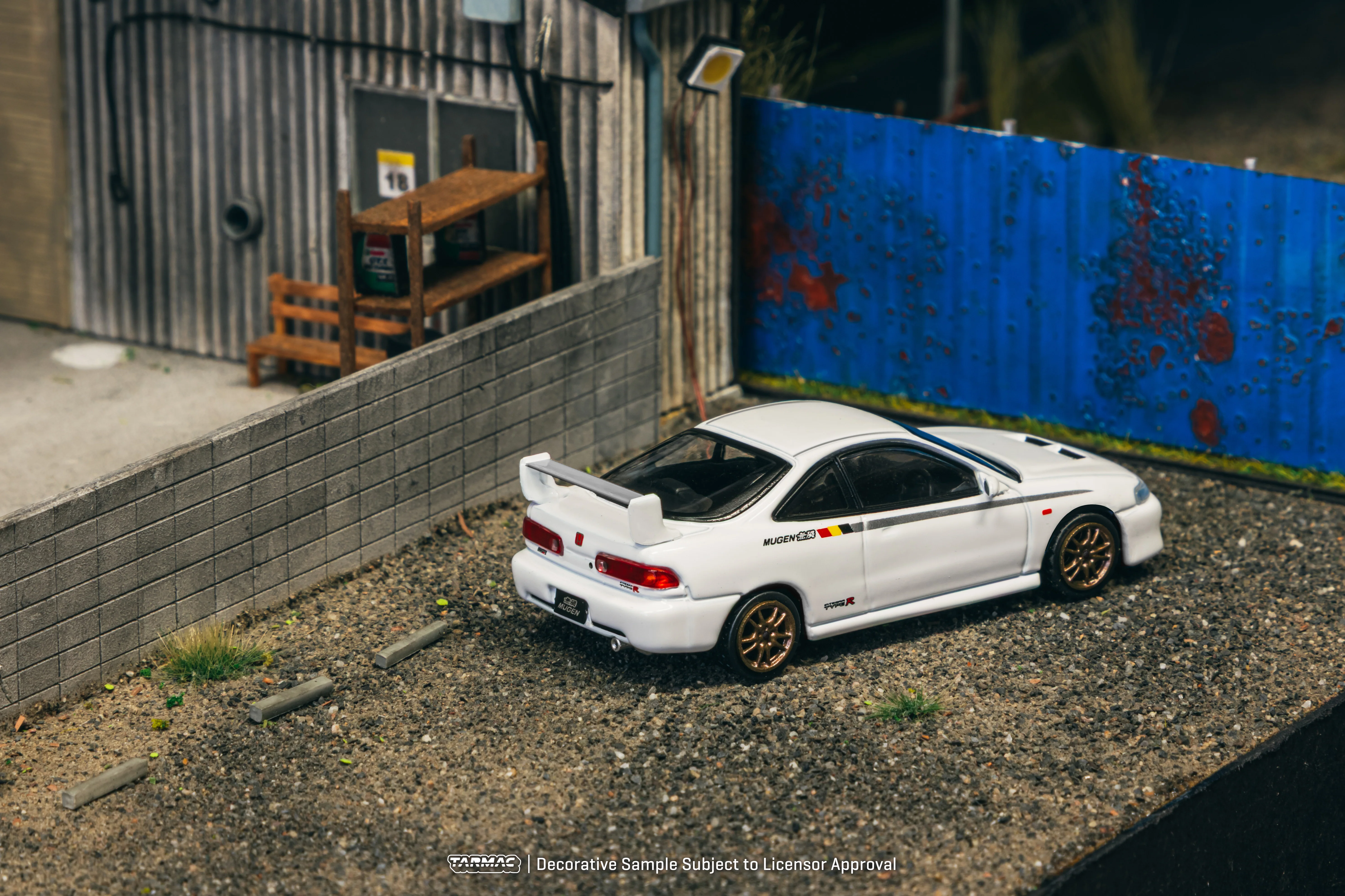 TARMAC WORKS GLOBAL64 1/64 Honda Integra TYPE R DC2 MUGEN Championship White T64G-TL059-WH - Image 2