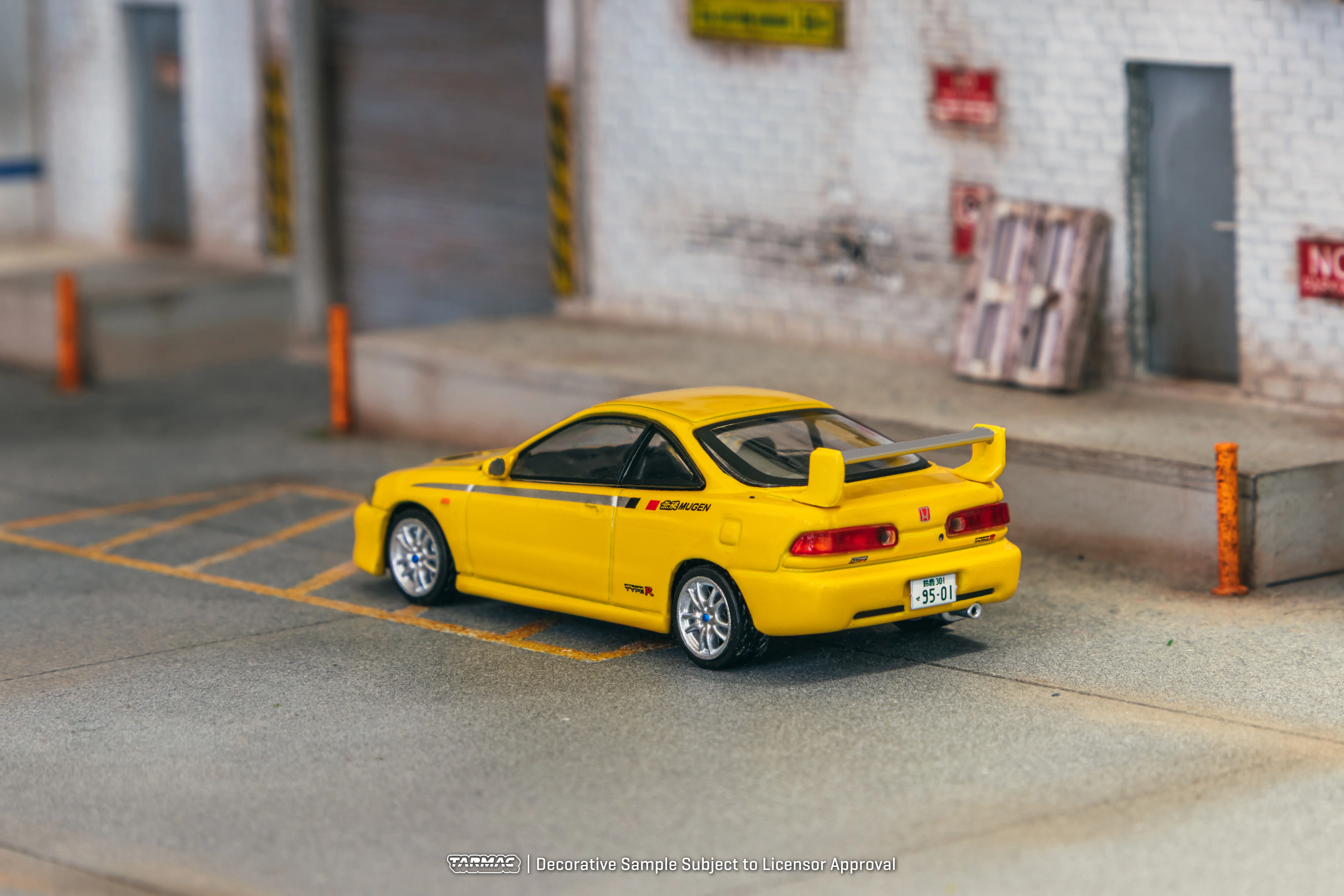 TARMAC WORKS GLOBAL64 1/64 Honda Integra TYPE R DC2 MUGEN Sunlight Yellow T64G-TL059-YL - Image 2