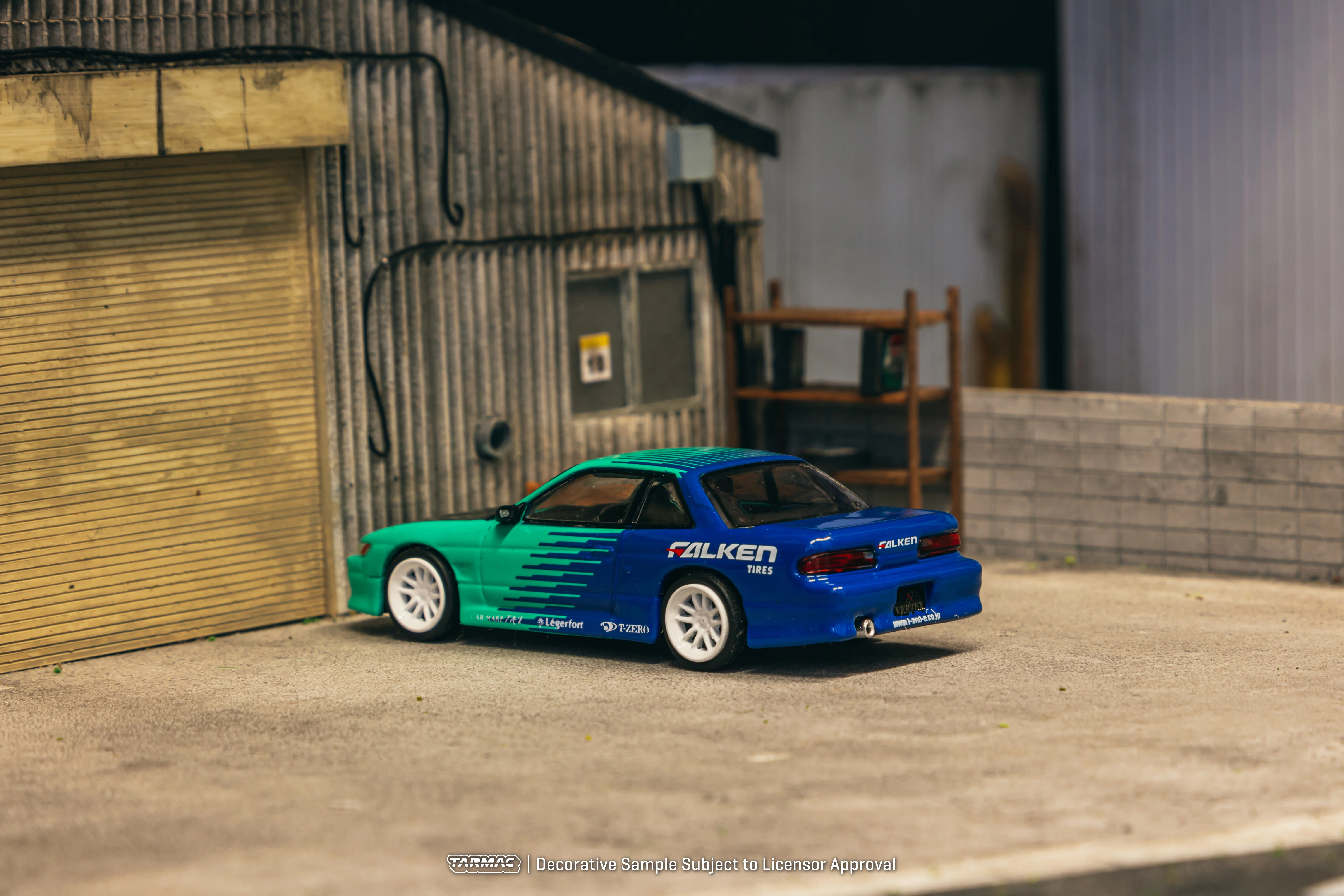 TARMAC WORKS GLOBAL64 1/64 VERTEX Nissan Silvia (S13) Falken T64G-025-FA - Image 2