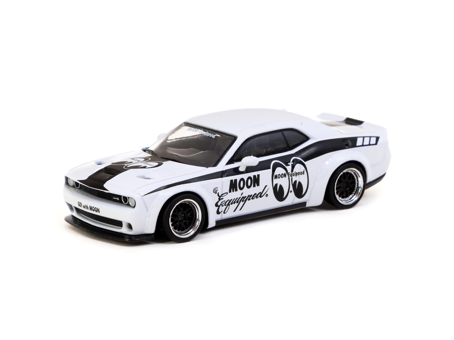 Tarmac Works GLOBAL64 1/64 LB-WORKS Dodge Challenger SRT Hellcat MOON Equipped Special Edition T64G-TL039-ME - Image 2