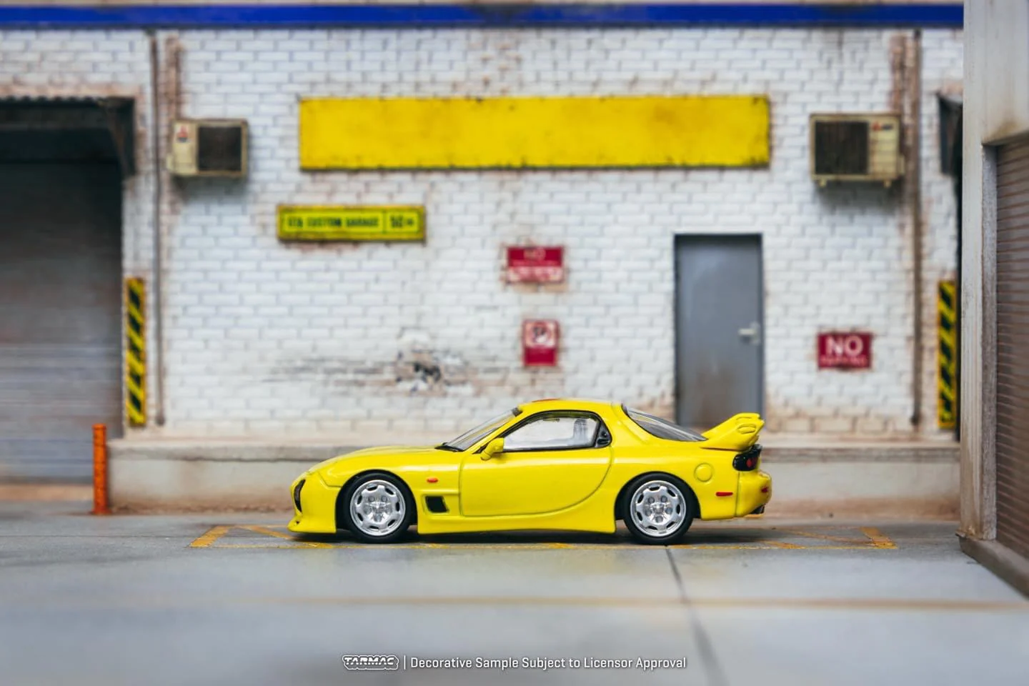 TARMAC WORKS GLOBAL64 1/64 Mazda RX-7 (FD3S) Mazdaspeed A-Spec Competition Yellow Mica T64G-012-YL - Image 3