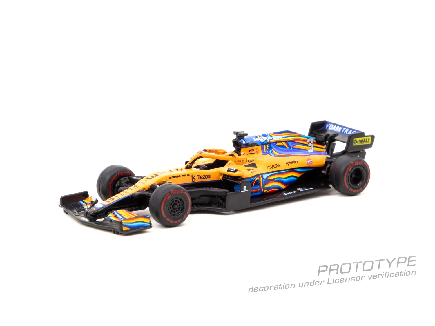 TARMAC WORKS GLOBAL64 1/64 McLaren MCL35M Abu Dhabi Grand Prix 2021 Daniel Ricciardo T64G-F040-DR3 - Image 2