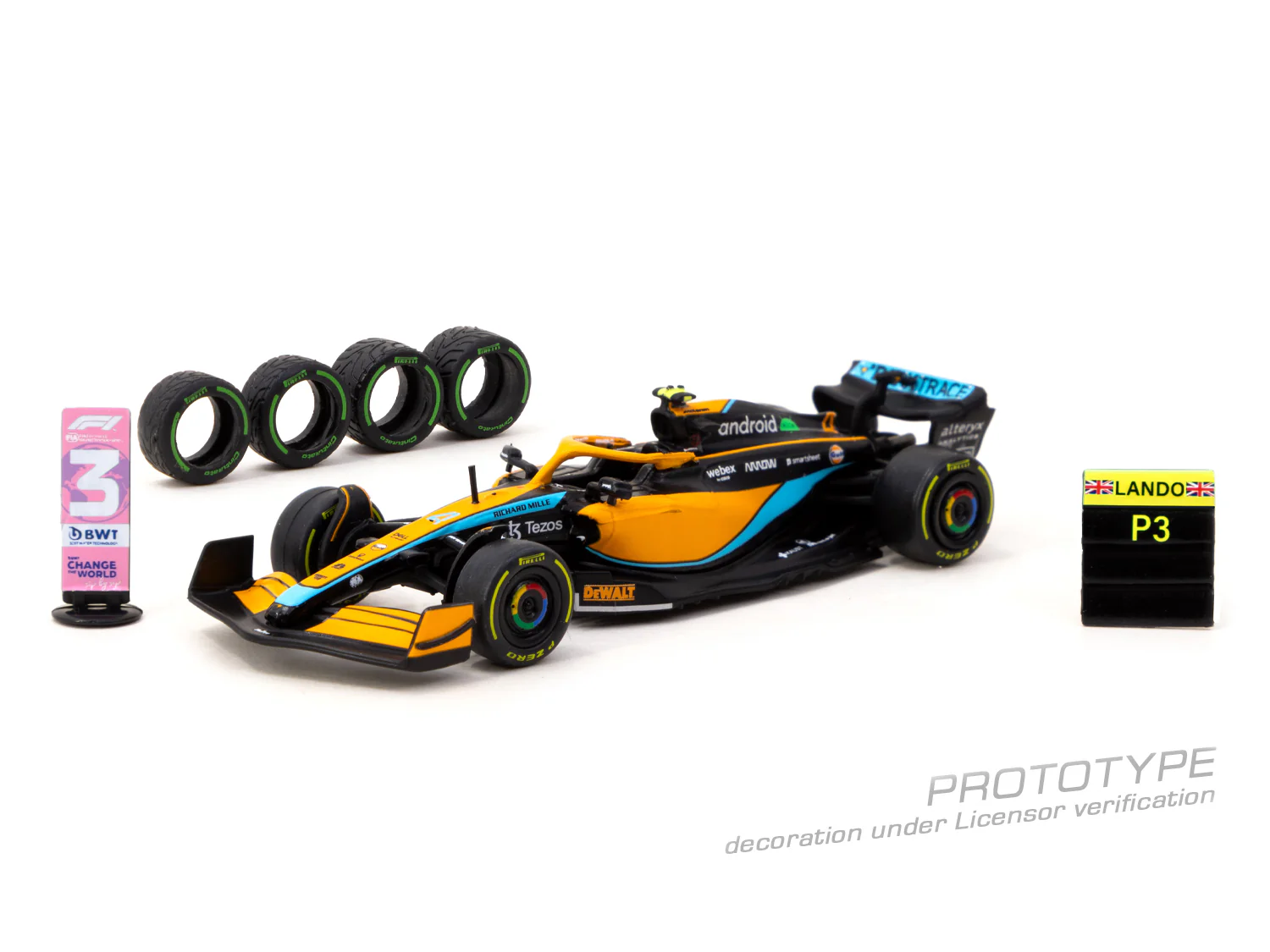 TARMAC WORKS GLOBAL64 1/64 McLaren MCL36 Emilia Romagna Grand Prix 2022 Lando Norris T64G-F041-LN1 - Image 2