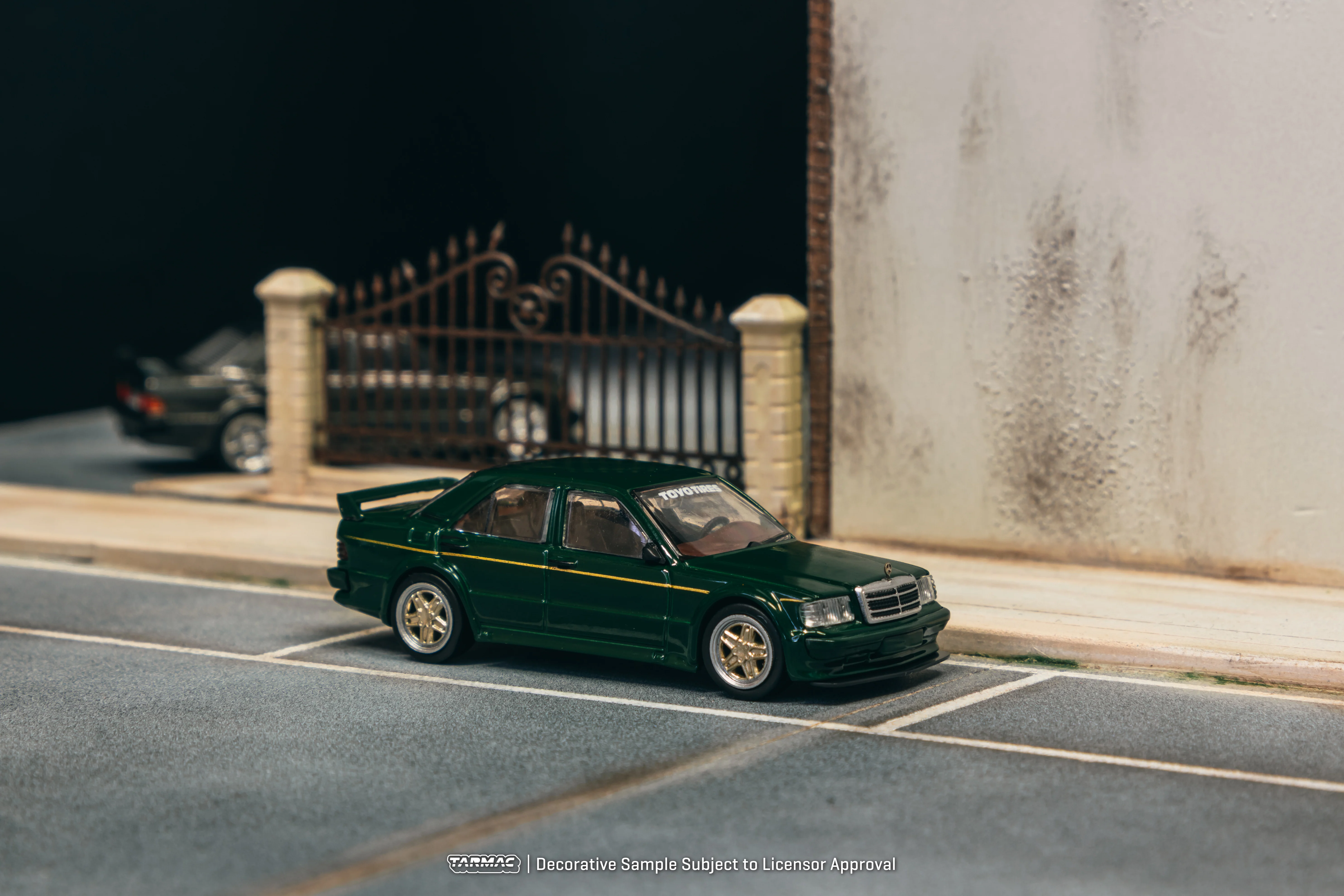 TARMAC WORKS GLOBAL64 1/64 Mercedes-Benz 190 E 2.5-16 EVO 1 TOYO TIRES T64G-057-TOYO - Image 3