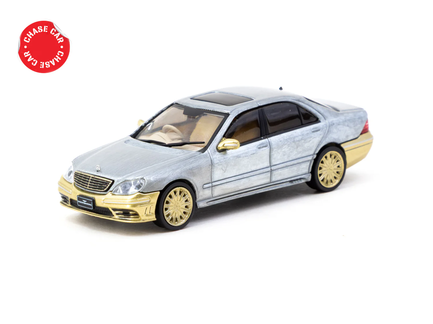 TARMAC WORKS GLOBAL64 1/64 Mercedes-Benz S-Class Wald Gold (CLDC Special Edition) T64G-072-GO - Image 2