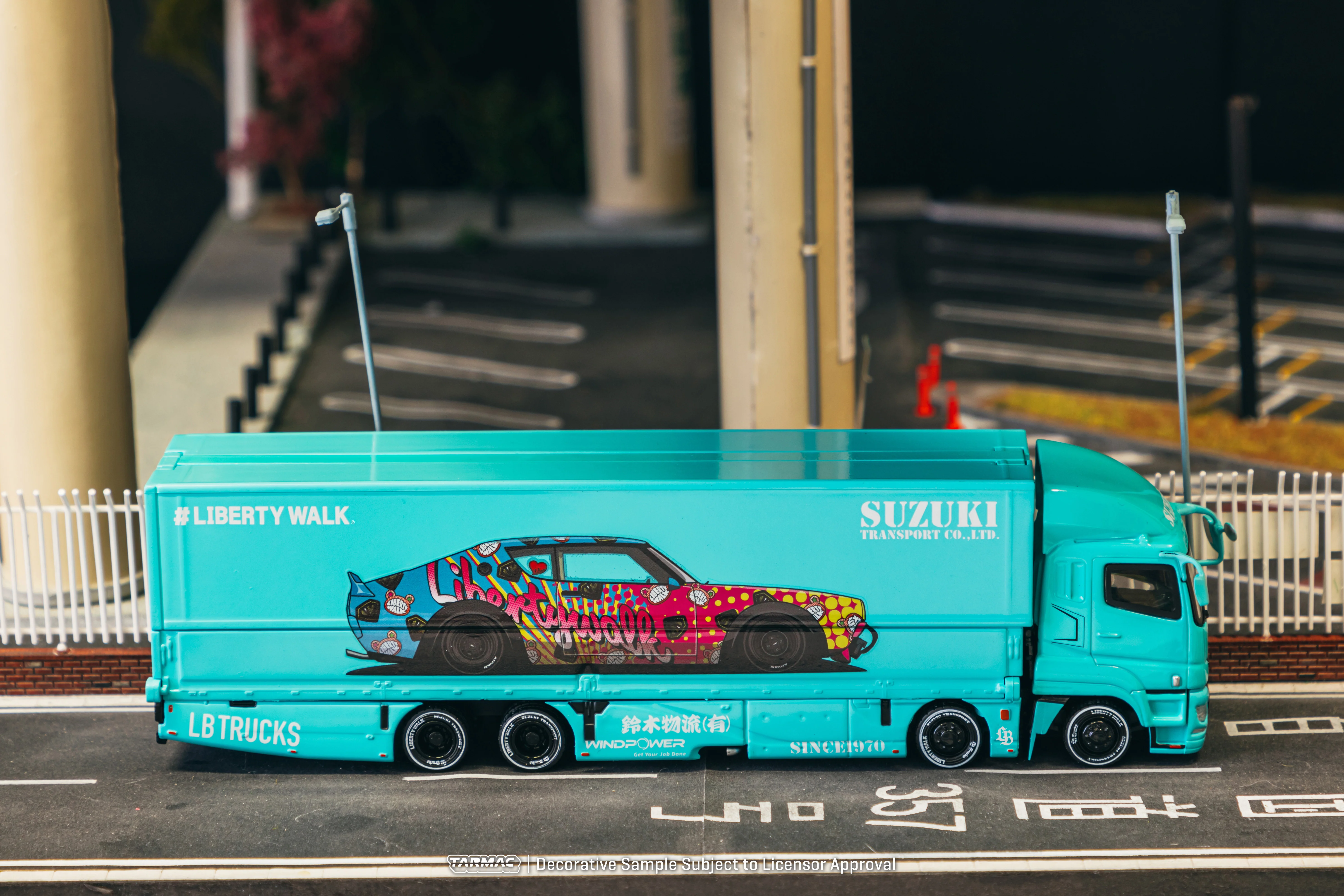 TARMAC WORKS TRUCK64 1/64 Mitsubishi Fuso Super Great LB-TRUCKS T64T-TL001-LBS - Image 3