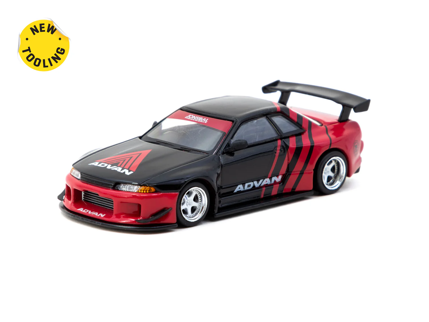 TARMAC WORKS GLOBAL64 1/64 Nissan Skyline GT-R R32 Widebody Advan *USA JCCS Special Edition* T64G-061-ADV - Image 2