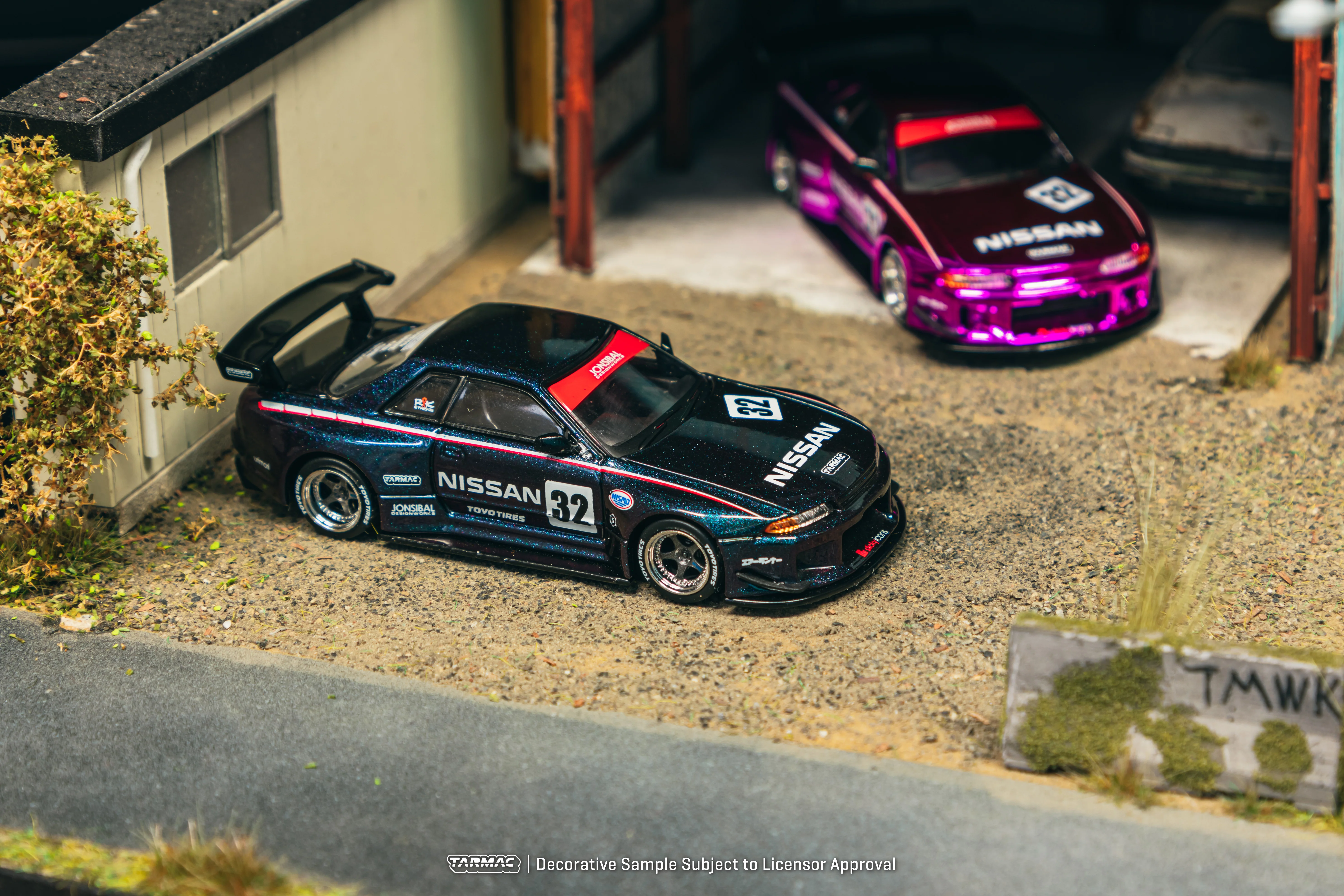 TARMAC WORKS GLOBAL64 1/64 Nissan Skyline (R32) Widebody Midnight Purrple T64G-061-MP - Image 2