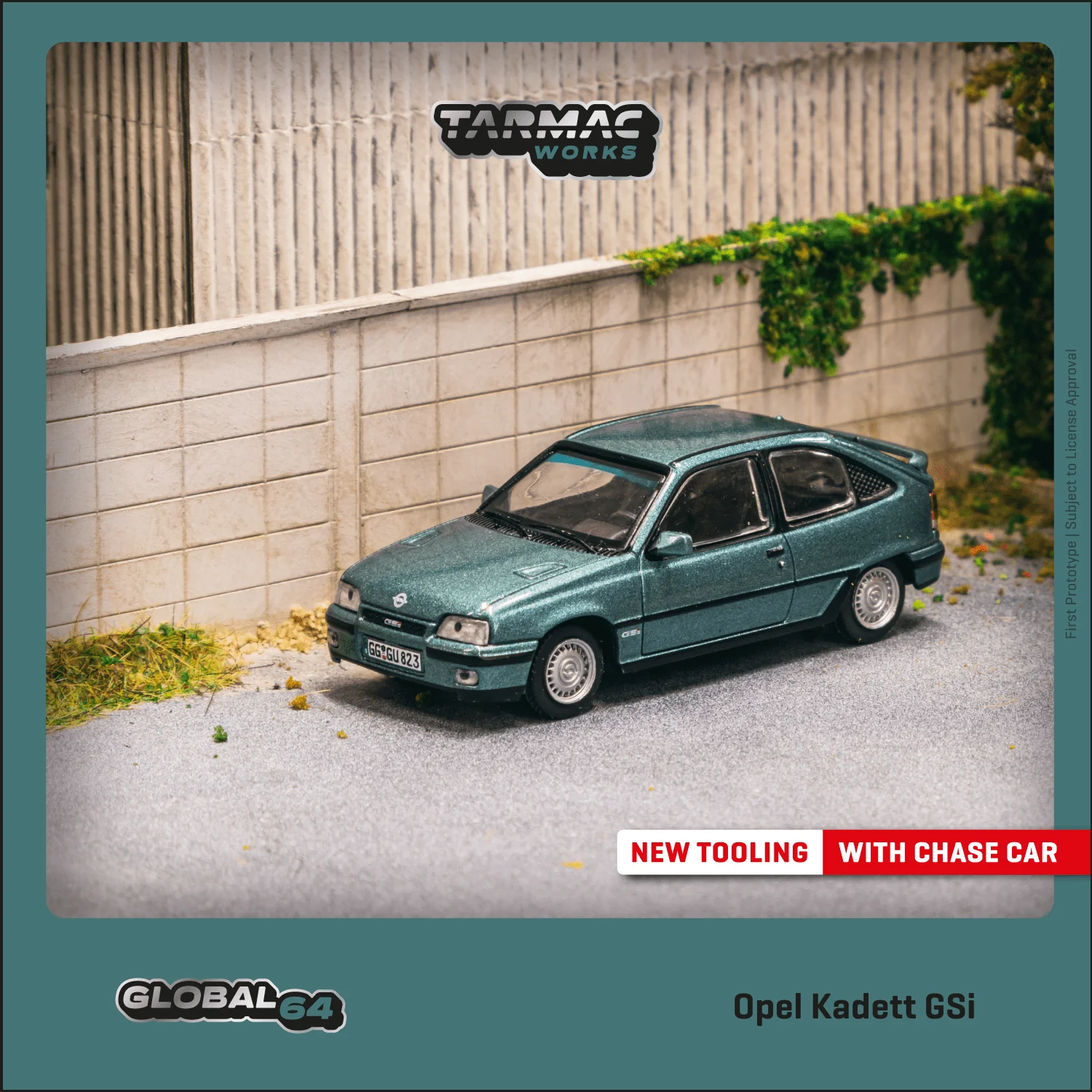 TARMAC WORKS GLOBAL64 1/64 Opel Kadett GSi Green Metallic T64G-065-GR