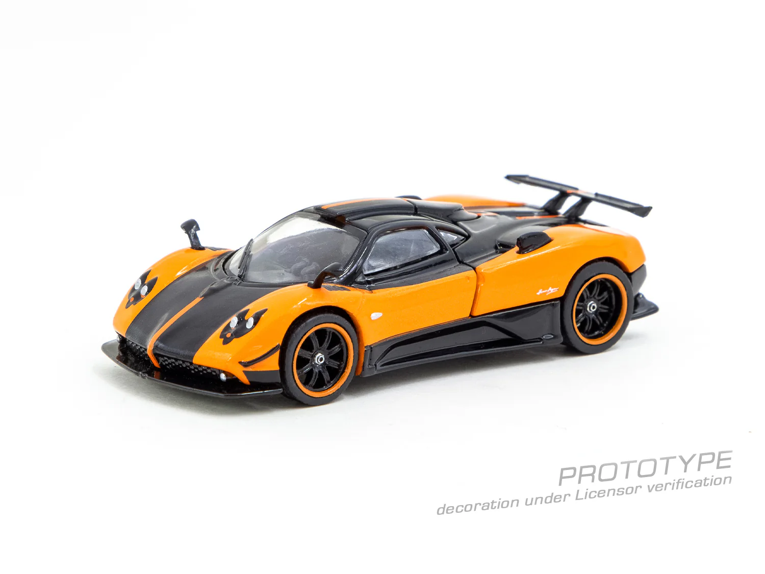 TARMAC WORKS GLOBAL64 1/64 Pagani Zonda Cinque Arancio Saint Tropez T64G-TL021-OR - Image 2