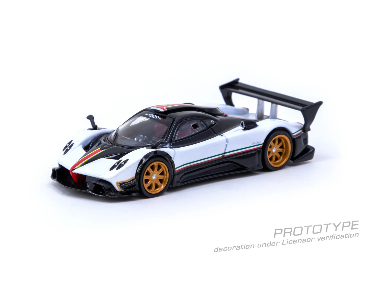 TARMAC WORKS GLOBAL64 1/64 Pagani Zonda R Bianco Benny T64G-TL015-WH - Image 2