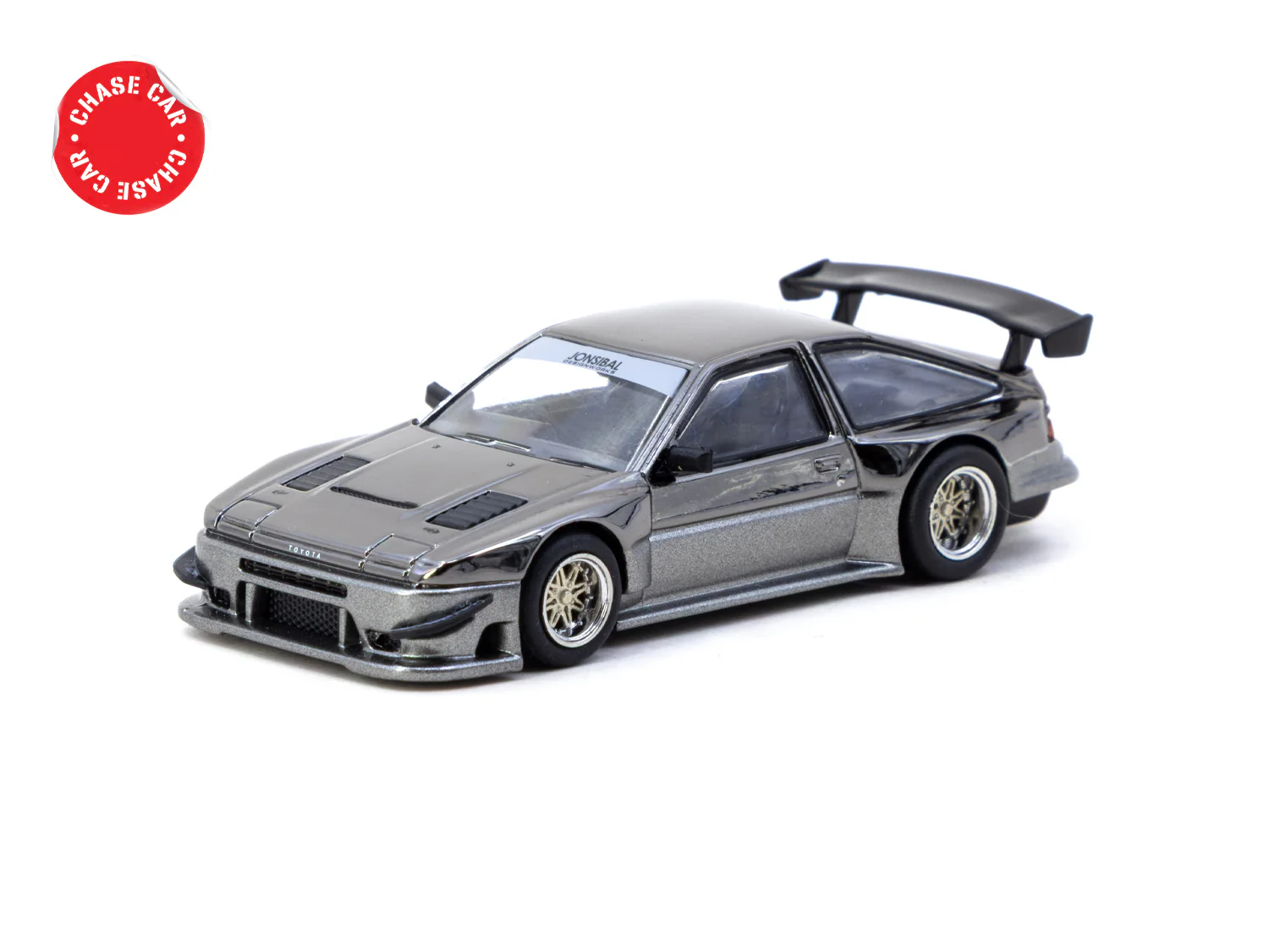 TARMAC WORKS GLOBAL64 1/64 Toyota Sprinter Trueno AE86 Widebody Black/Grey T64G-060-BG - Image 3