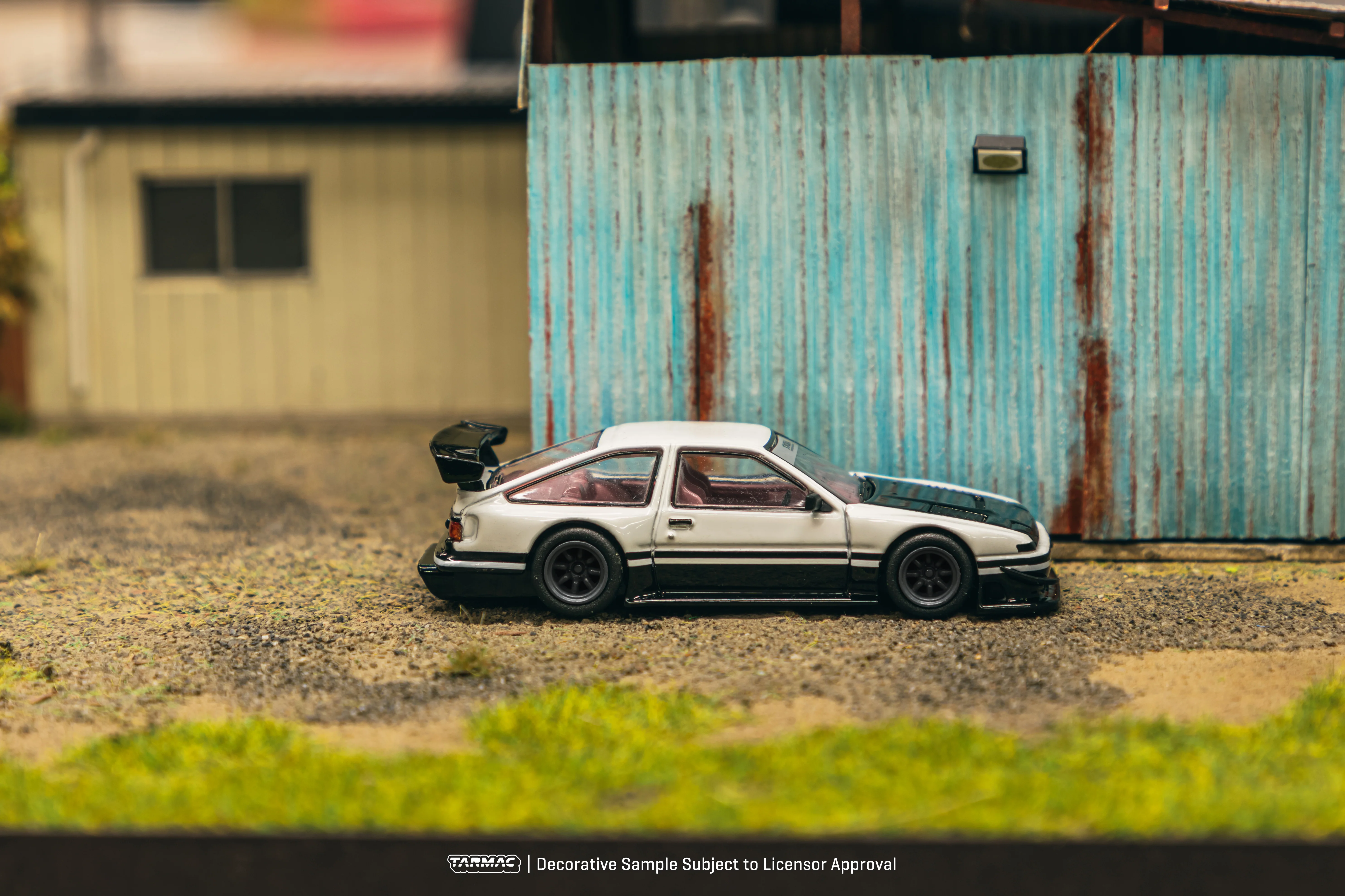 TARMAC WORKS GLOBAL64 1/64 Toyota Sprinter Trueno AE86 Widebody by Jon Sibal White / Black Model Car + Trading Cards Combo Set T64G-060-WB - Image 4