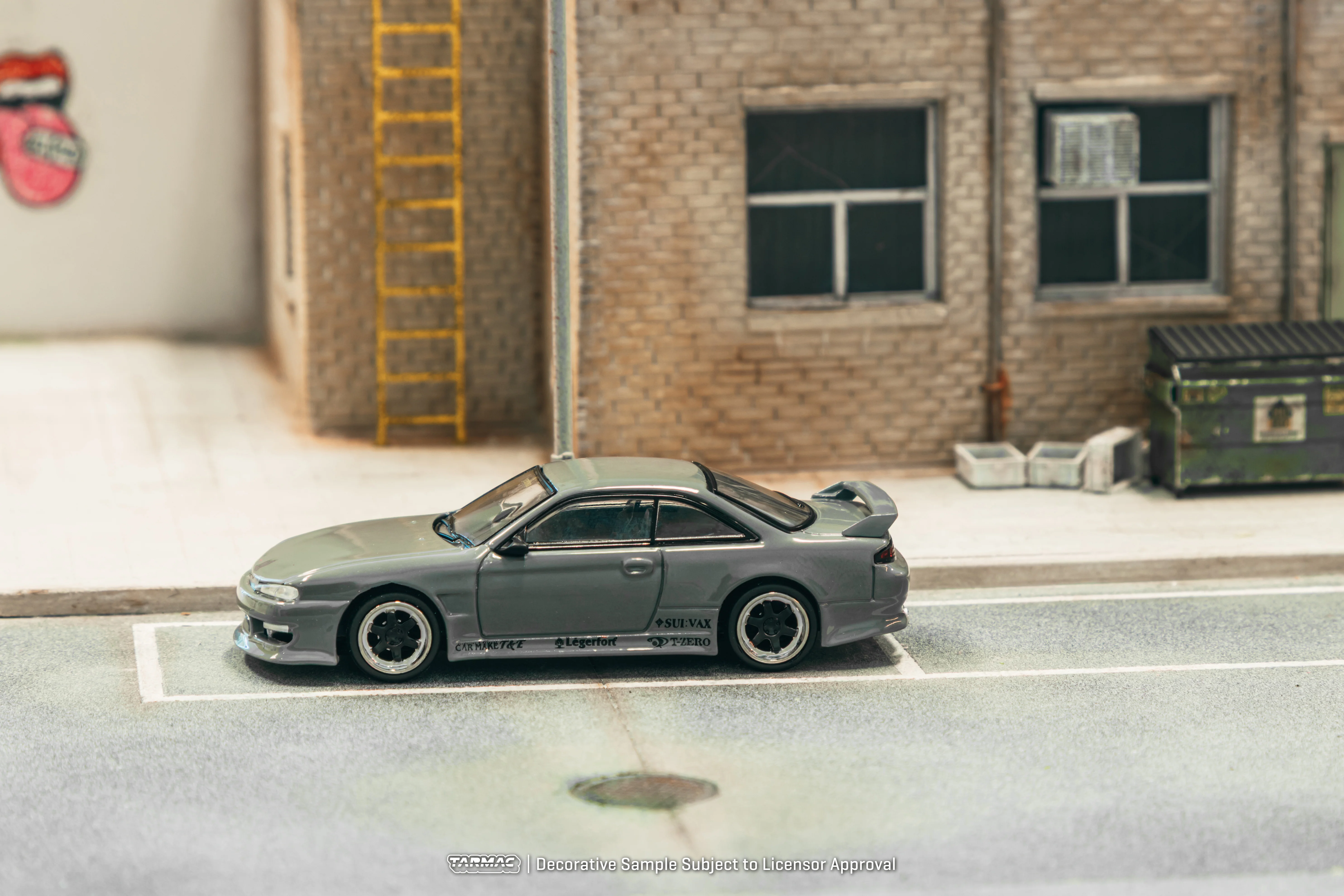TARMAC WORKS GLOBAL64 1/64 VERTEX Silvia (S 14) Grey T64G-018-GY - Image 2