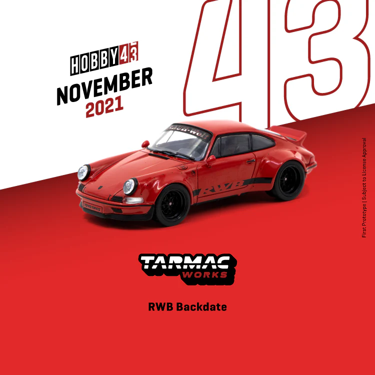 TARMAC WORKS HOBBY43 1/43 RWB Backdate Red T43-018-RE