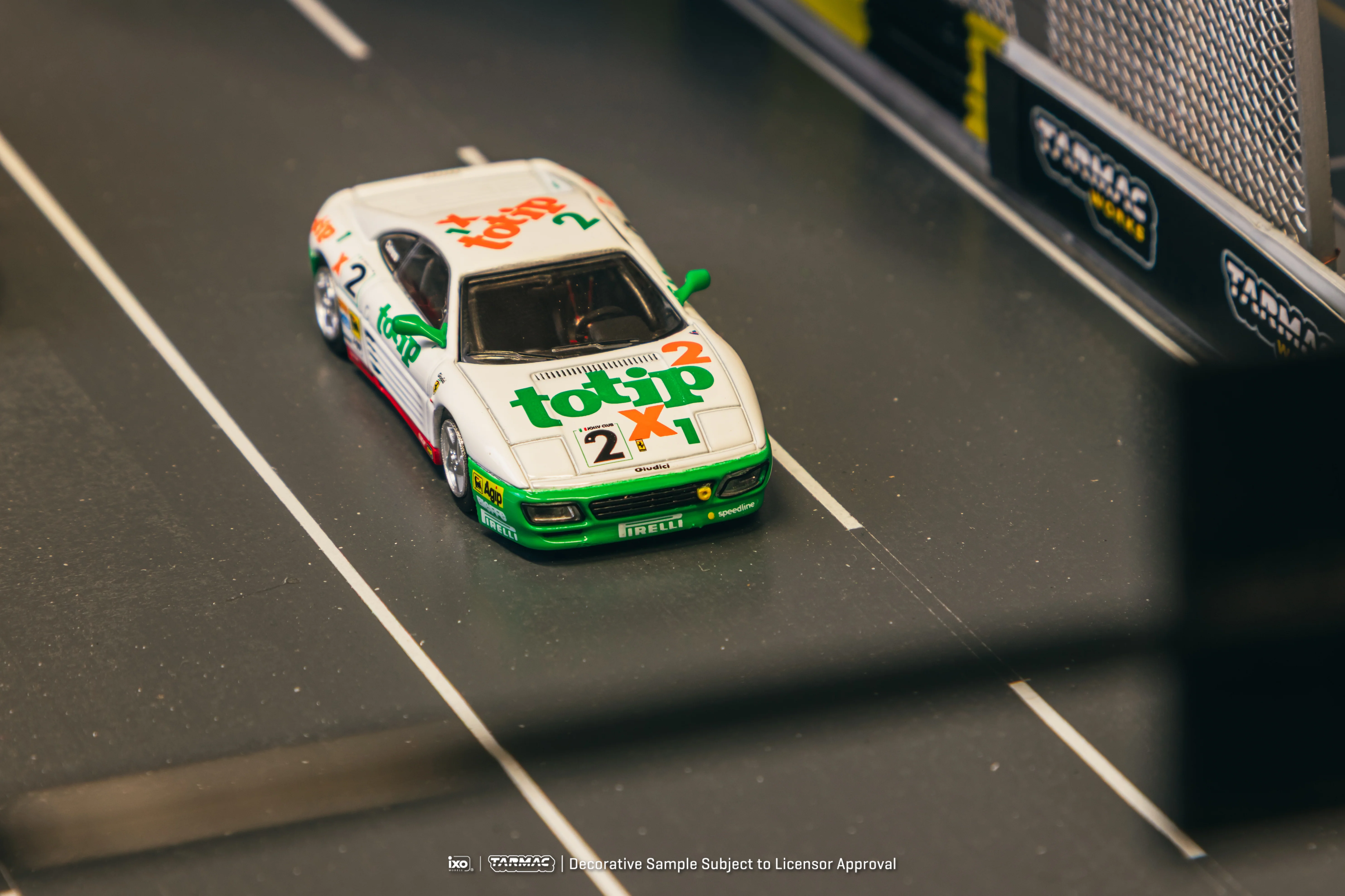 TARMAC WORKS HOBBY64 1/64 Ferrari 348 Challenge Ferrari 348 Challenge 1993 Paolo Cutrera T64-082-93CHA02 - Image 2