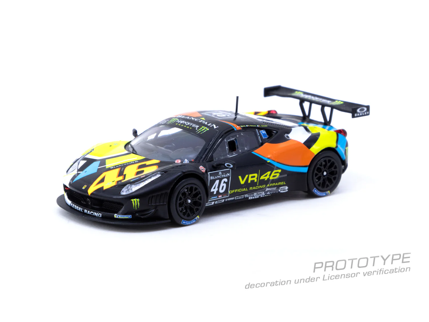 TARMAC WORKS HOBBY64 1/64 Ferrari 458 Italia GT3  (2011) Blancpain Endurance Series 2012 – NURBURGRING V. Rossi / A. Salucci / A.Ceccato T64-073-12BGT46N - Image 2