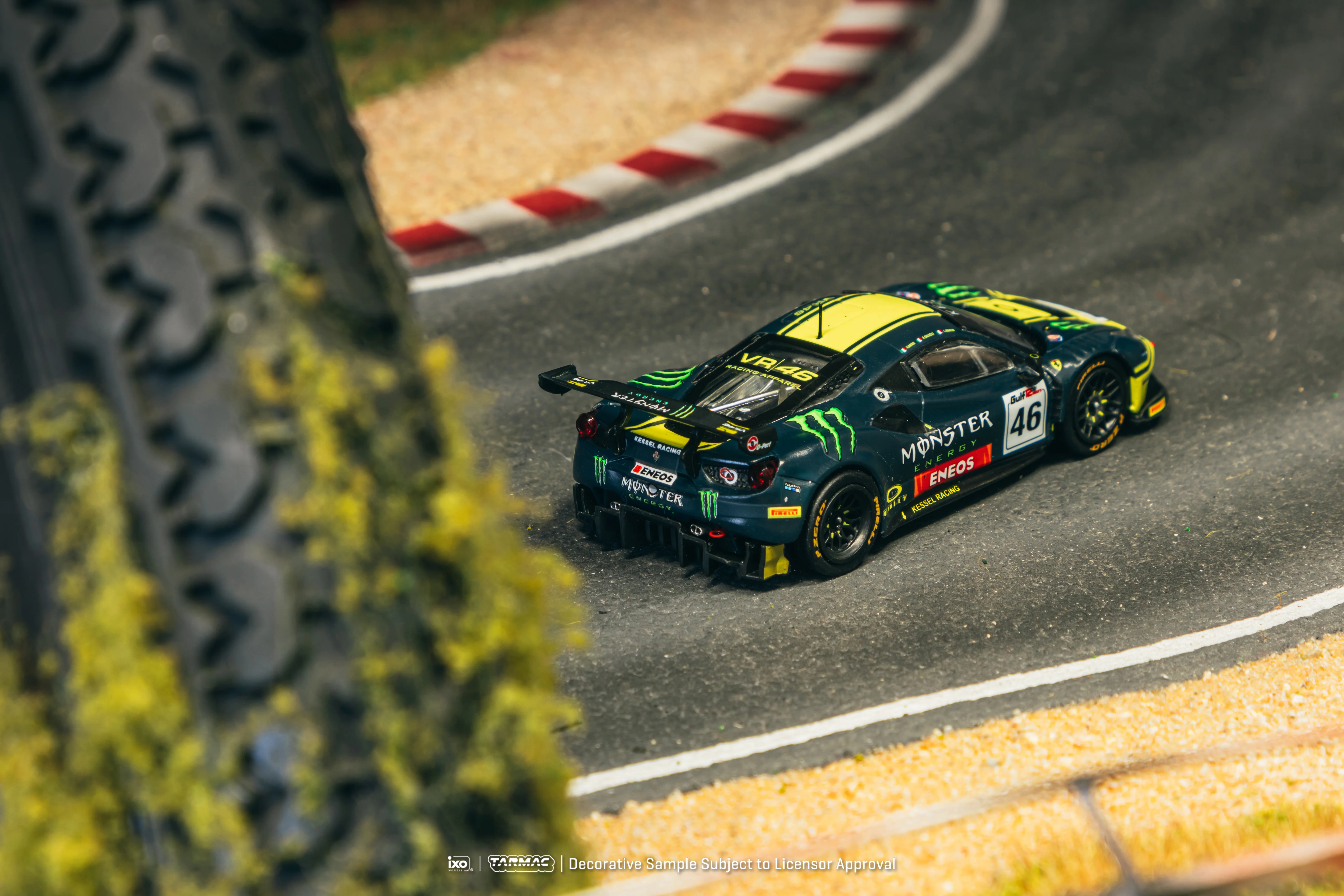 TARMAC WORKS HOBBY64 1/64 Ferrari 488 GT3 Gulf 12 Hours 2019 V. Rossi / A. Salucci / L. Marini T64-072-19GUF46 - Image 2