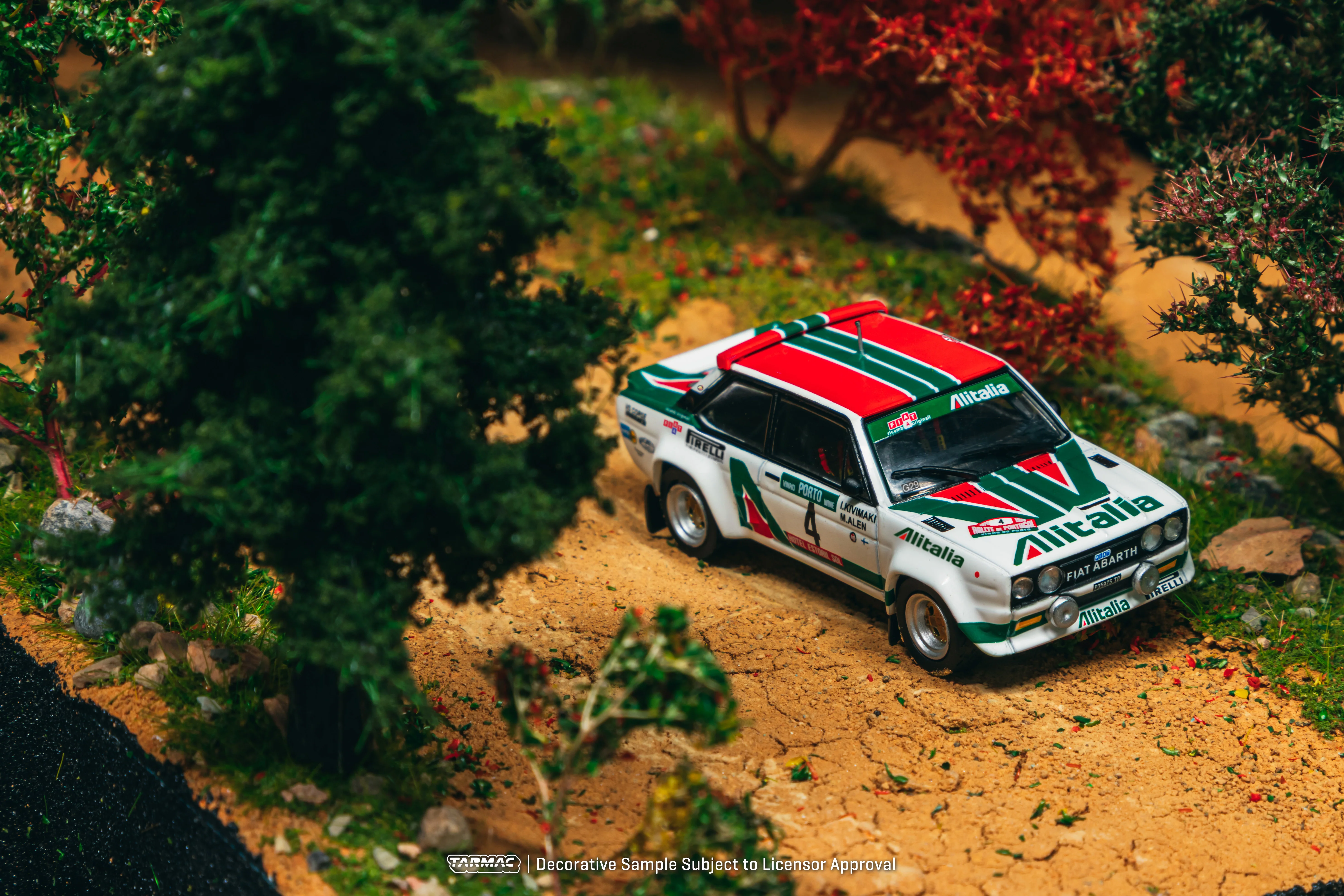 PREORDER TARMAC WORKS HOBBY64 1/64 FIAT 131 ABARTH Rally Rallye de Portugal - Vinho do Porto 1978 Winner Markku Alén / Ilkka Kivimäki T64-094-78RP04 (Approx. Release Date :  DEC 2025 subject to manufacturer's final decision) - Image 2
