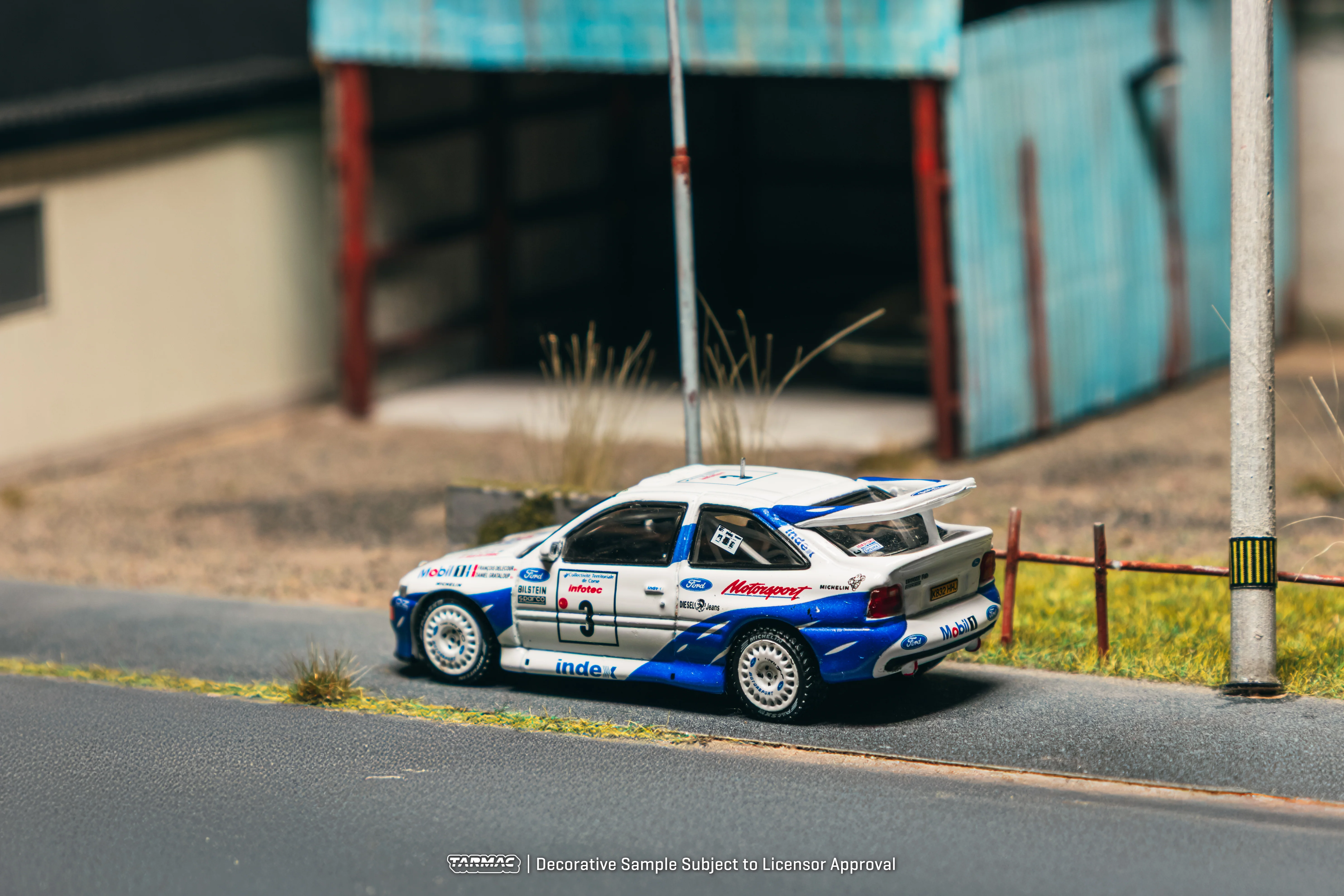PREORDER TARMAC WORKS HOBBY64 1/64 Ford Escort RS Cosworth Tour de Corse - Rallye de France 1993 Winner François Delecour / Daniel Grataloup T64-081-93RDF03 (Approx. Release Date :  JAN 2026 subject to manufacturer's final decision) - Image 2