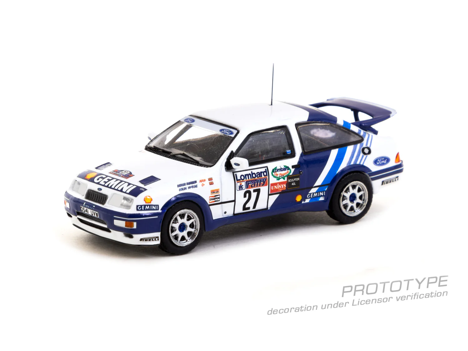 TARMAC WORKS HOBBY64 1/64 Ford Sierra RS Cosworth RAC Rally 1989 Colin McRae / Derek Ringer T64-058-89RAC27 - Image 2
