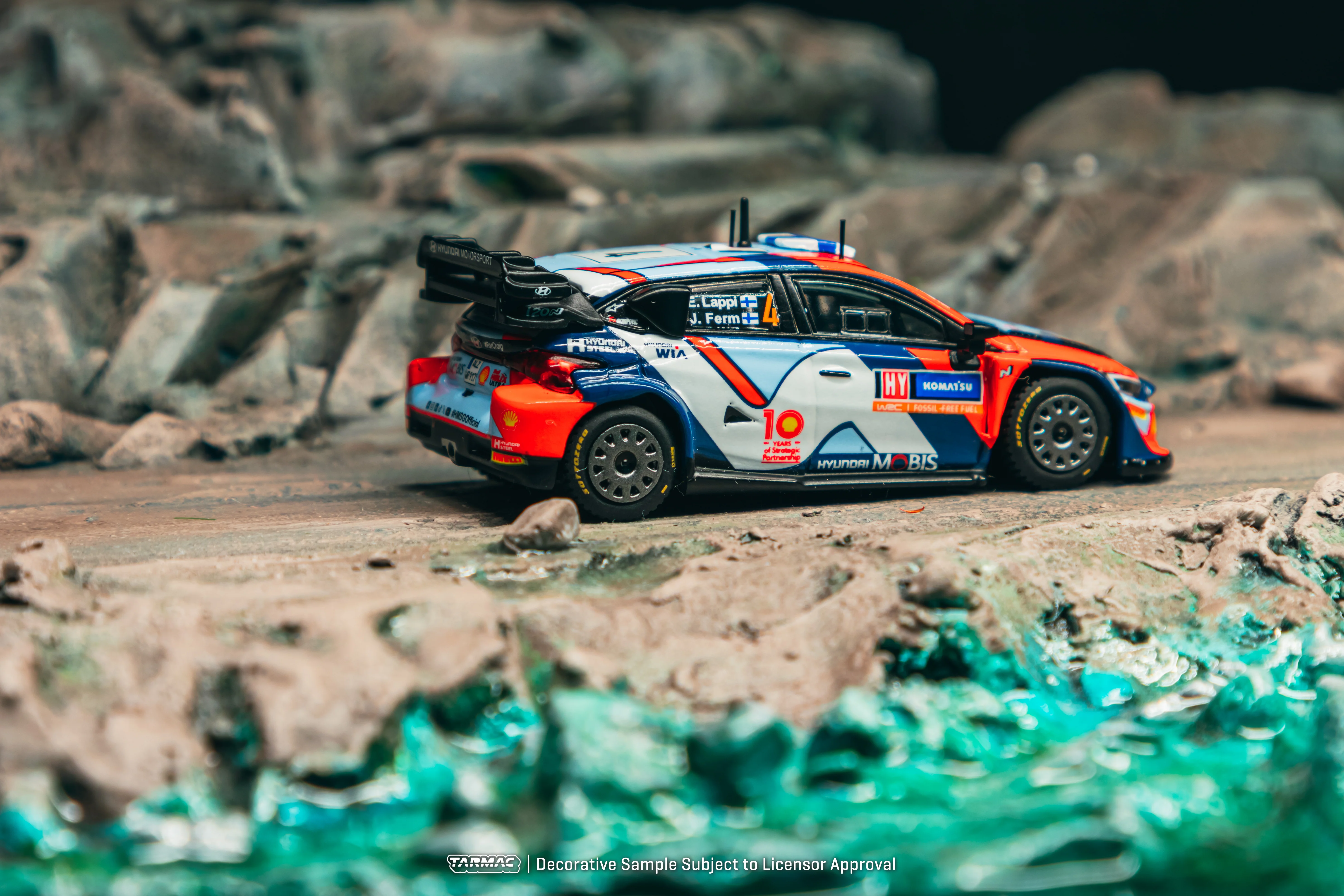 TARMAC WORKS HOBBY64 1/64 Hyundai i20 N Rally1 Hybrid Rally Sweden 2024 Winner Esapekka Lappi / Janne Ferm T64-089-24RS04 - Image 2