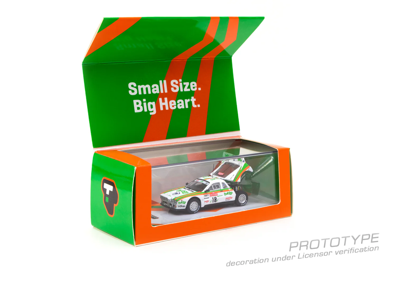 TARMAC WORKS HOBBY64+ 1/64 Lancia 037 Rally Rallye Sanremo 1983 M. Biasion / T. Siviero T64P-TL002-83SAN18 - Image 2