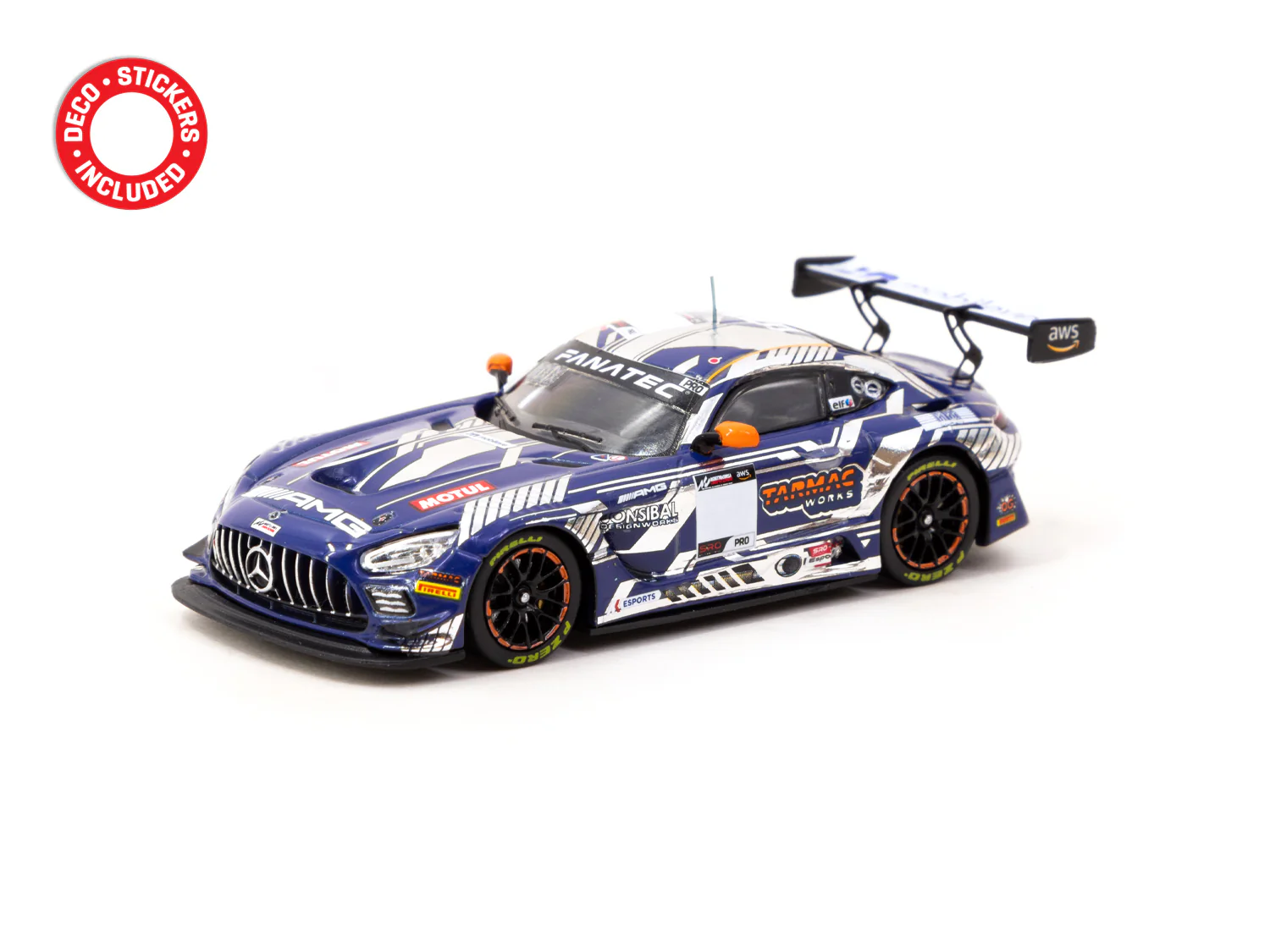 Tarmac Works HOBBY64 1/64 Mercedes-AMG GT3 GT World Challenge Asia Esports 2023 T64-062-LOR - Image 3