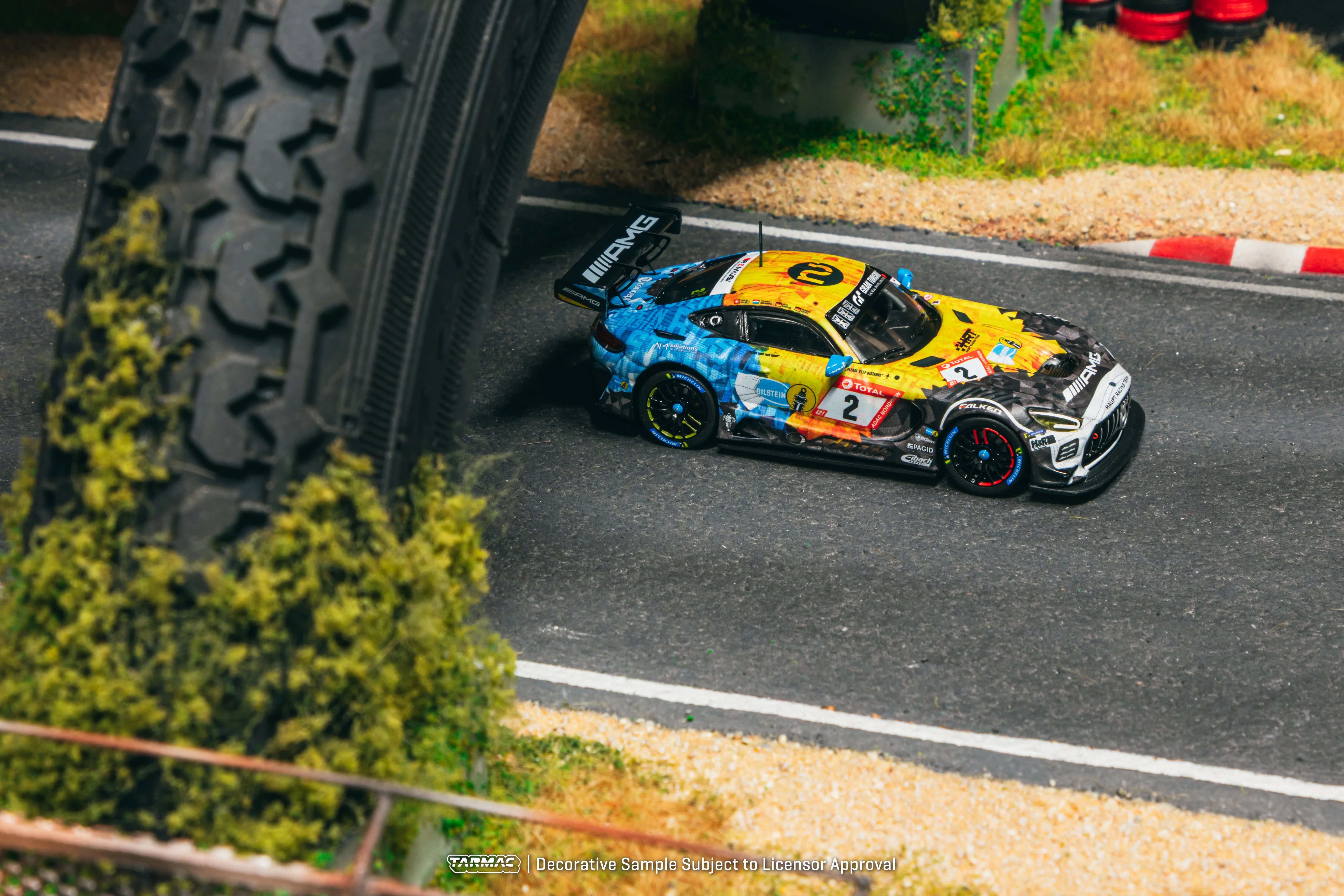TARMAC WORKS HOBBY64 1/64 Mercedes-AMG GT3 Nürburgring 24h 2020 Y. Buurmastianan / N. B / P. Ellis / H. Haupt T64-062-20NUR02 - Image 2