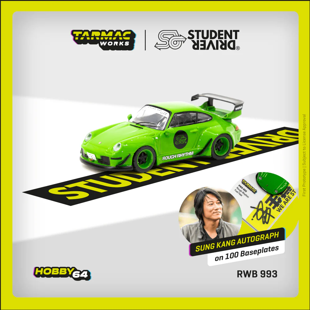 Tarmac Works HOBBY64 1/64 RWB 993 Rough Rhythm Fuel Fest Student Driver T64-017-SD - Image 2