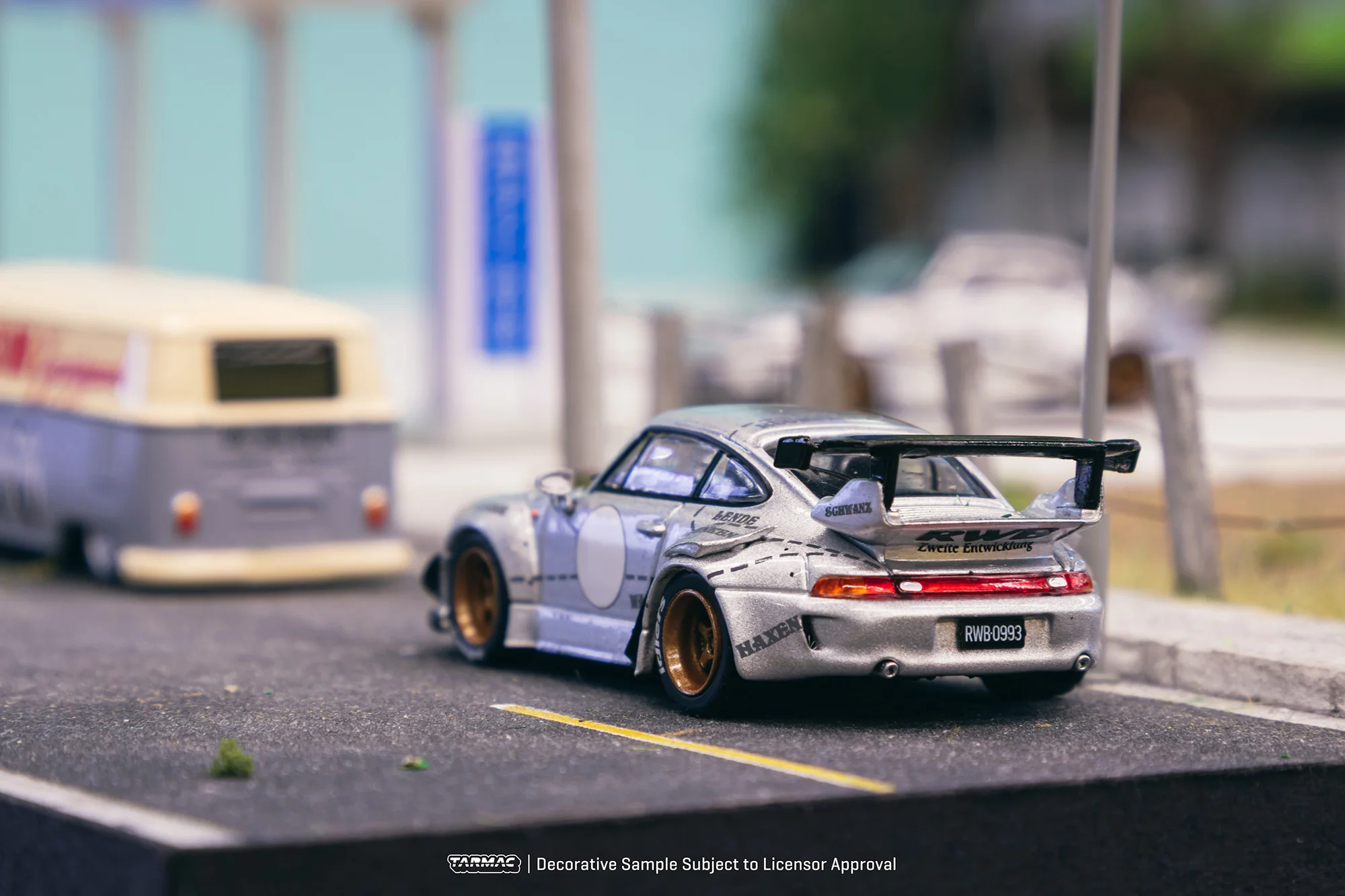 TARMAC WORKS HOBBY64 1/64 RWB 993 Silver Phantom Special Edition T64-017-JC - Image 10