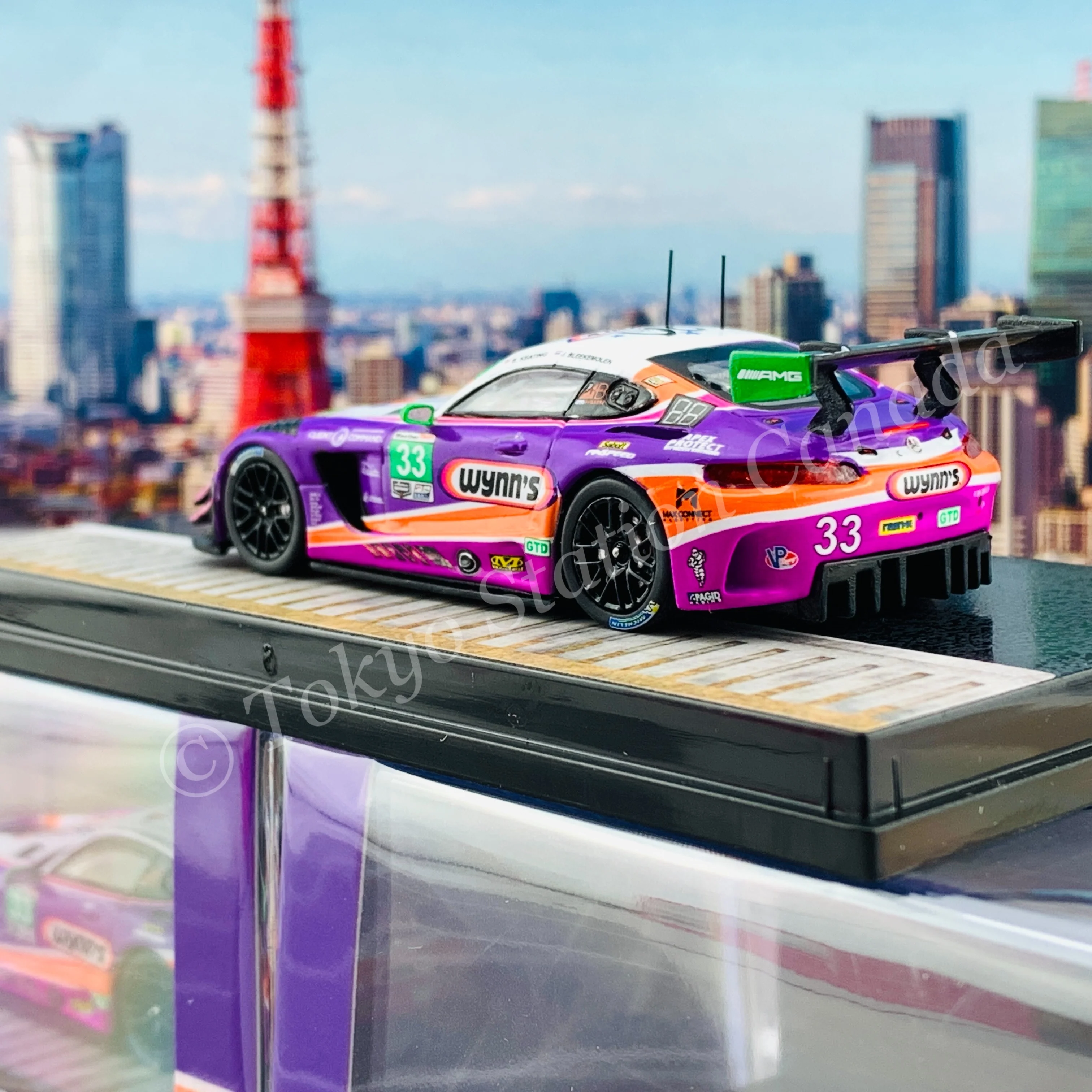 Tarmac Works HOBBY64 Collection 1/64 Mercedes-AMG GT3 WeatherTech SportsCar Championship 2019 Keating / Bleekemolen T64-008-19WSC33 - Image 5