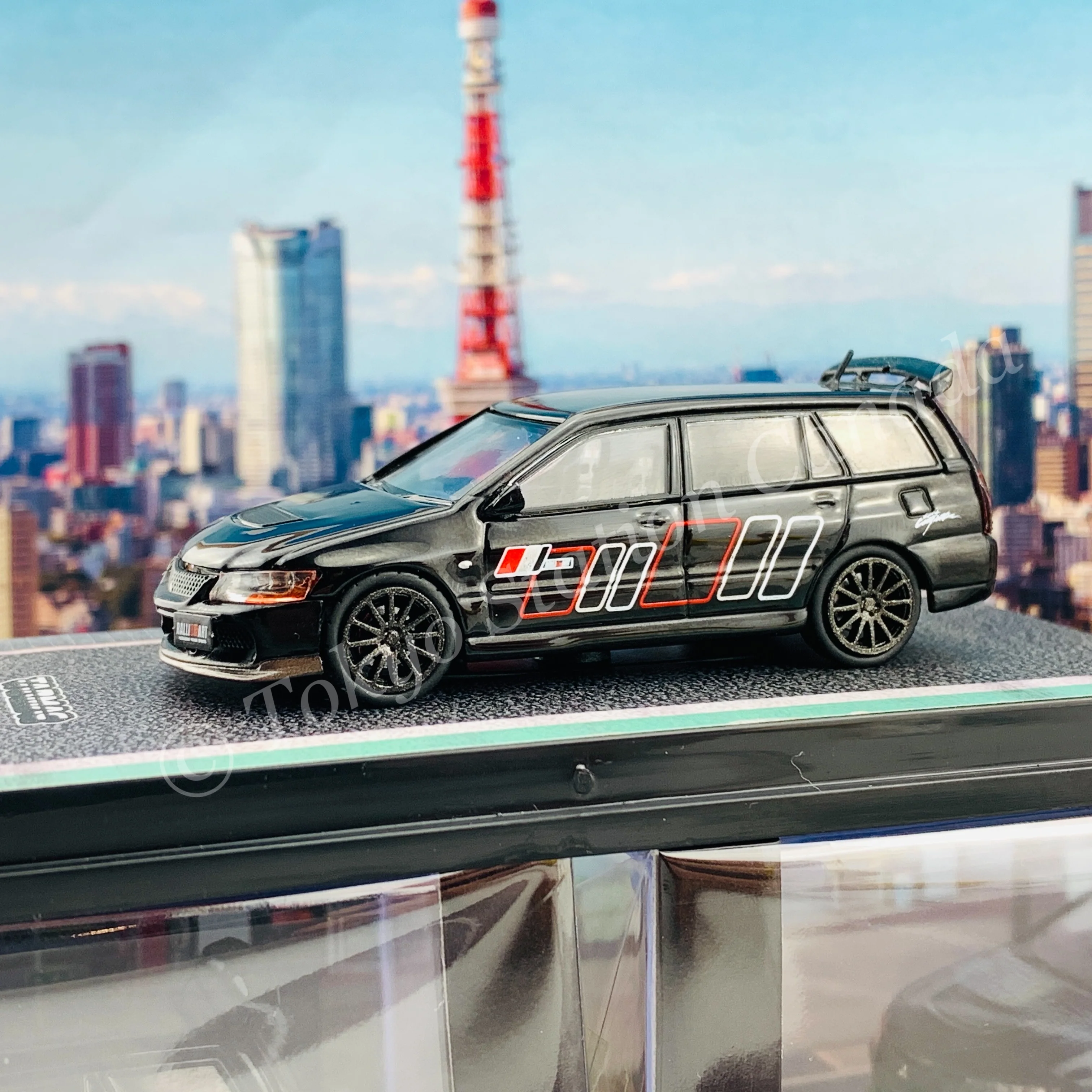 Tarmac Works HOBBY64 Collection 1/64 Mitsubishi Lancer Evolution Wagon Ralliart T64-042-RLA - Image 3