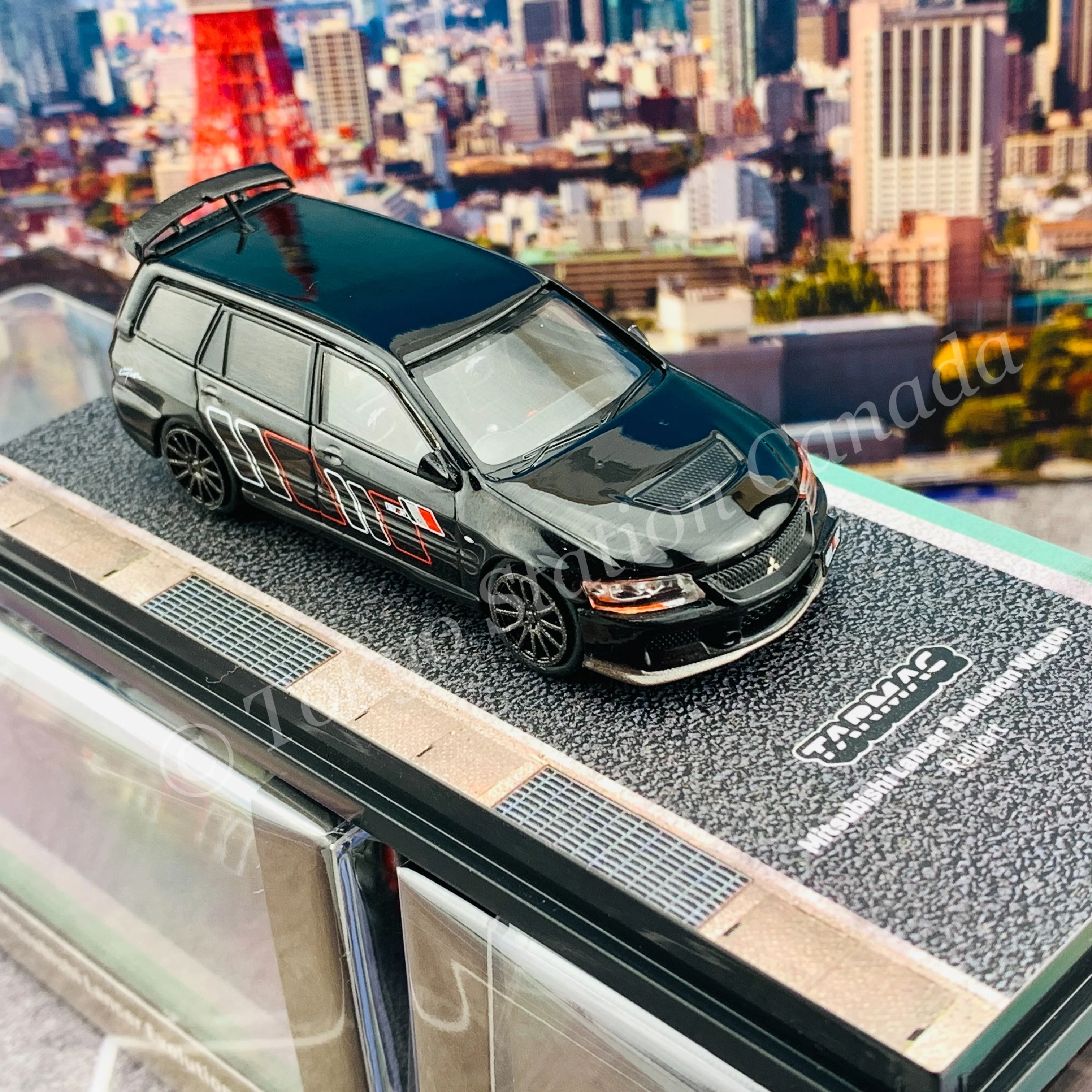 Tarmac Works HOBBY64 Collection 1/64 Mitsubishi Lancer Evolution Wagon Ralliart T64-042-RLA - Image 4