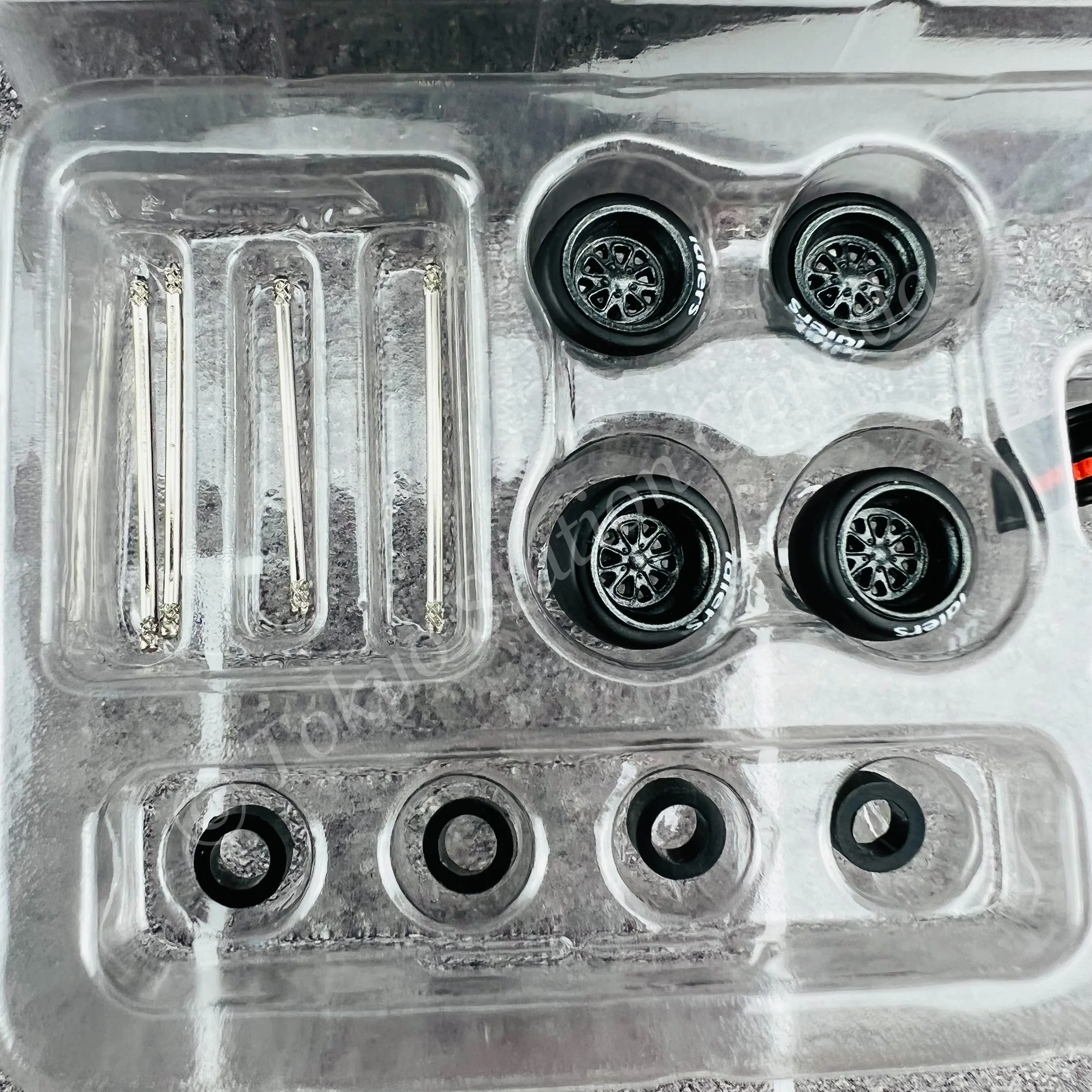 TARMAC WORKS PARTS64 1/64 Fifteen52 Outlaw 001 - Designed for RWB Models Black T64W-007-BK - Image 3