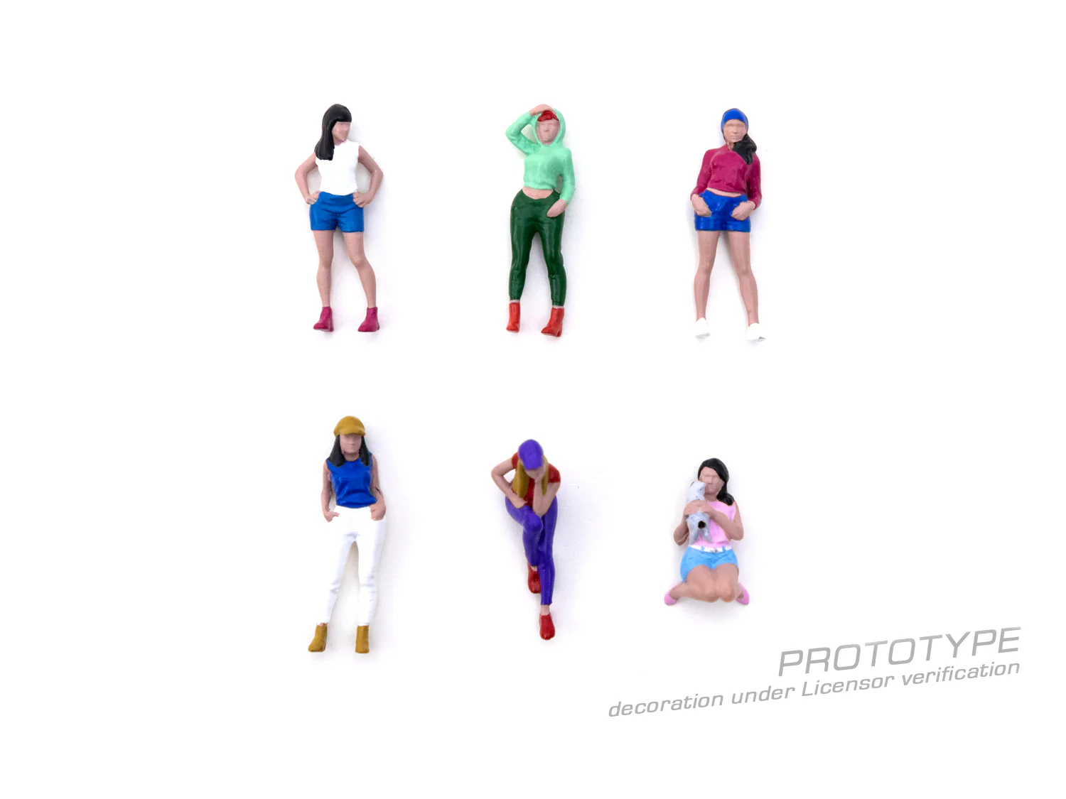 TARMAC WORKS PARTS64 1/64 Figures Set Girls Night Out T64F-008-PU - Image 2