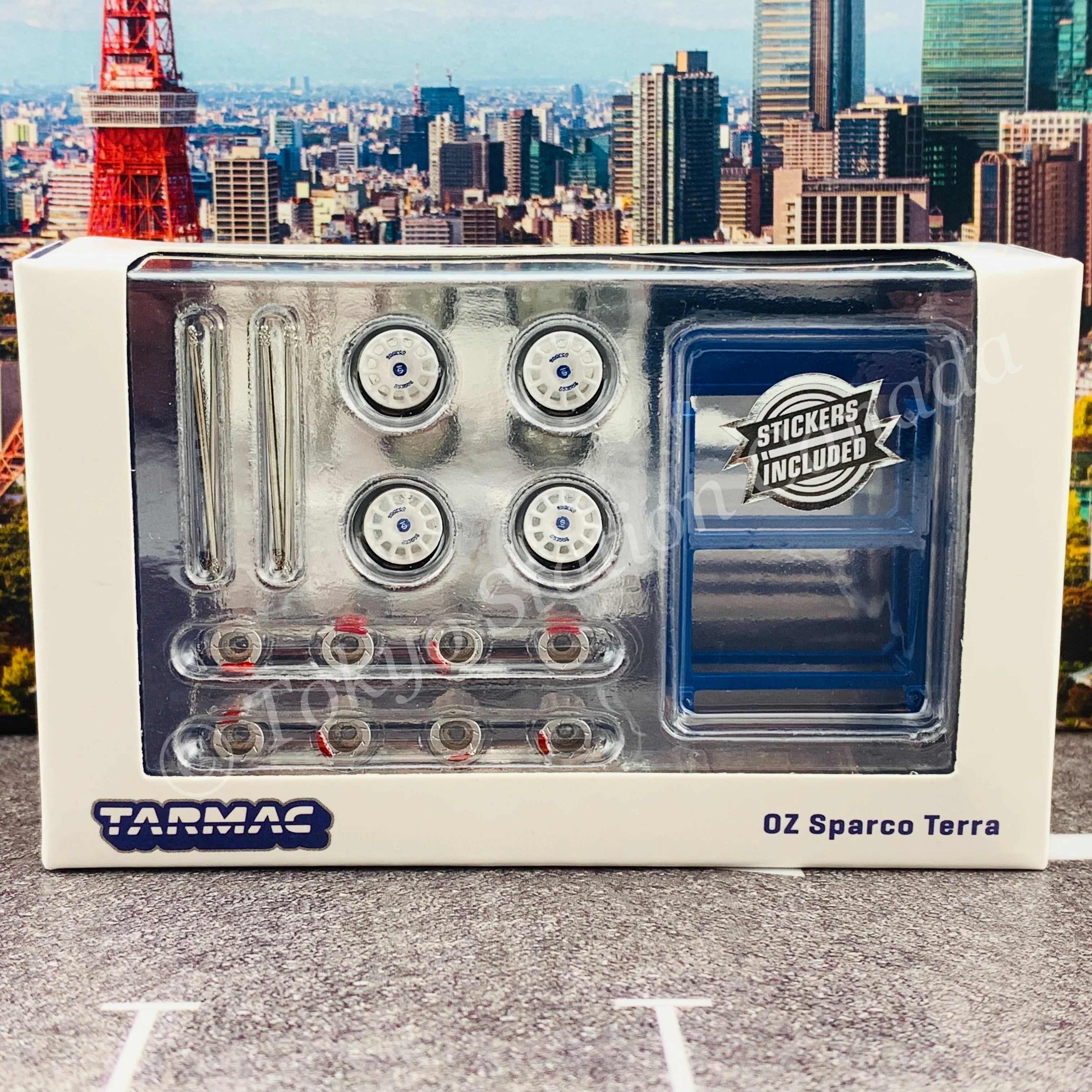 TARMAC WORKS PARTS64 1/64 OZ Sparco Terra White T64W-003-WH - Image 4