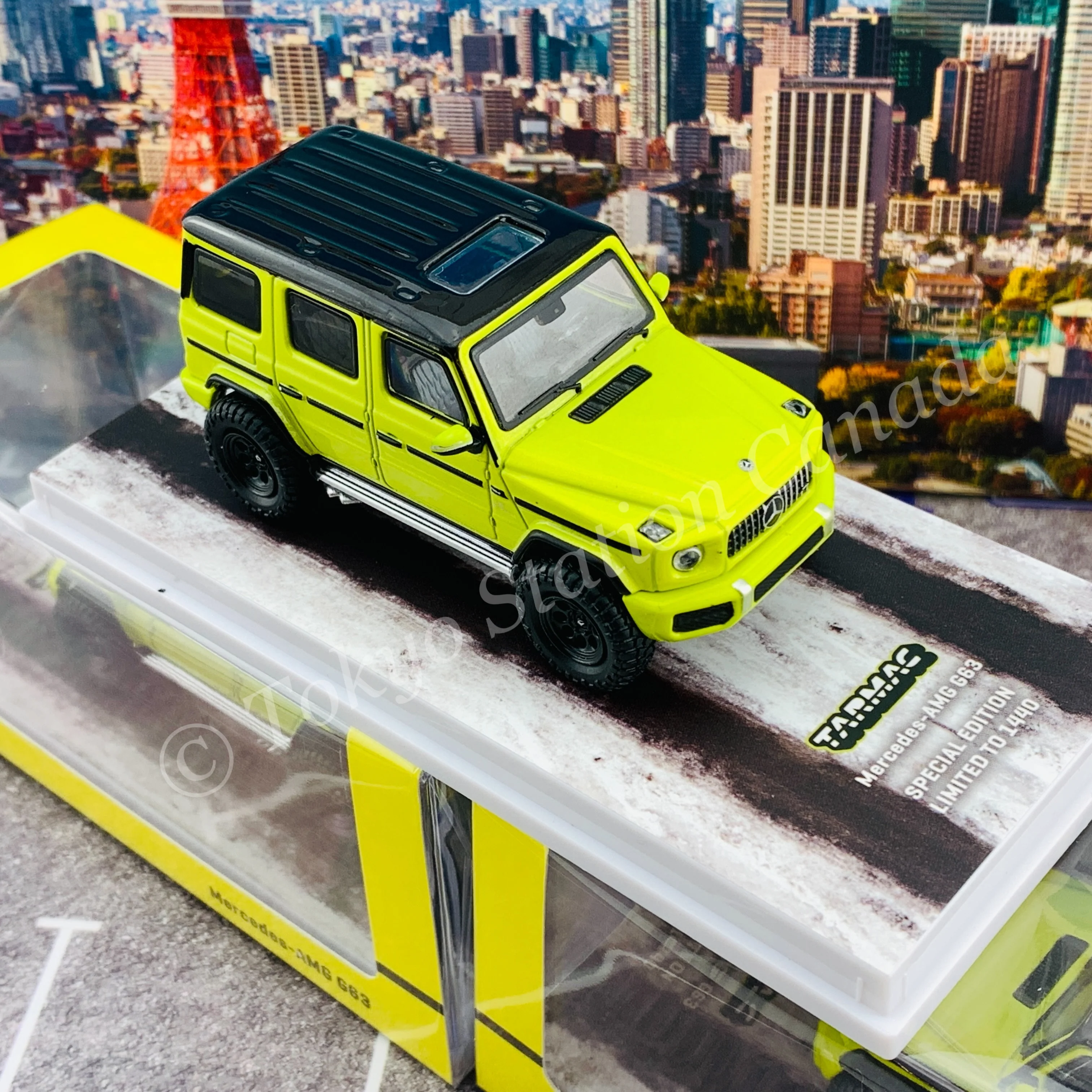 TARMAC WORKS ROAD64  1/64 Mercedes-AMG G63 Electric Beam/Yellow - WebStore Special Edition T64R-040-YE - Image 5
