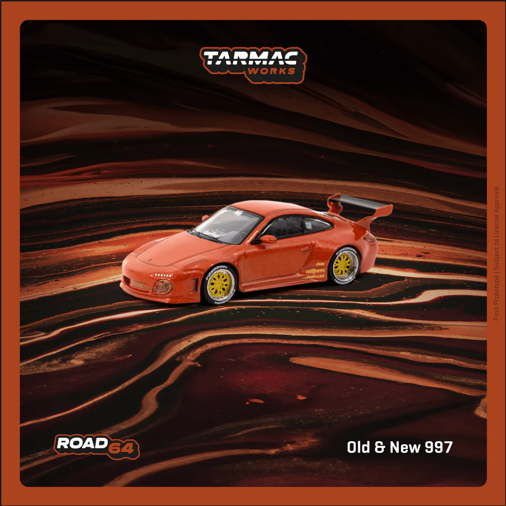 TARMAC WORKS ROAD64 1/64 Old & New 997 Red Metallic T64R-TL053-REM
