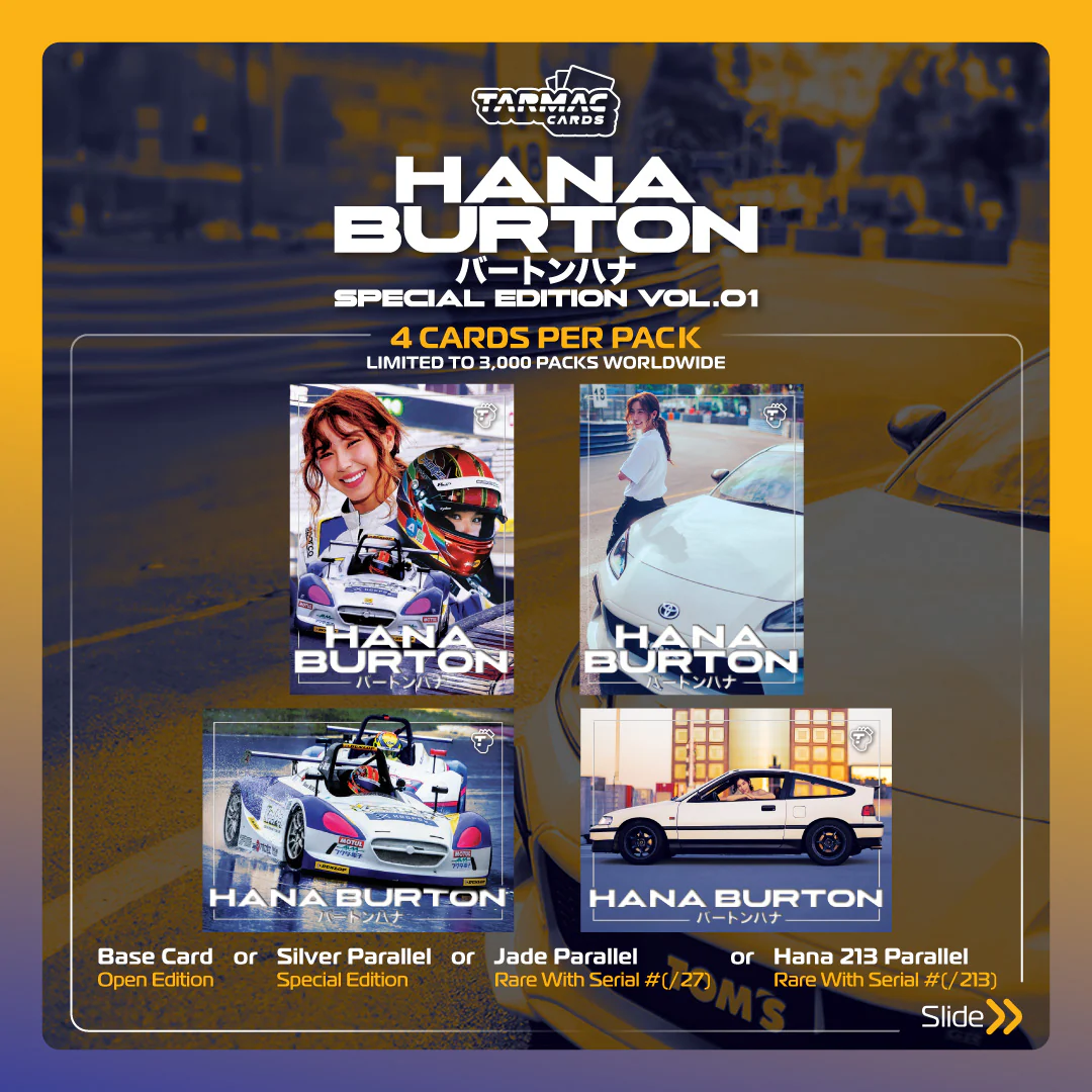 TARMAC WORKS Tarmac Cards HANA BURTON SPECIAL EDITION VOL.01 (4 cards per pack) TC-HA-01 - Image 2