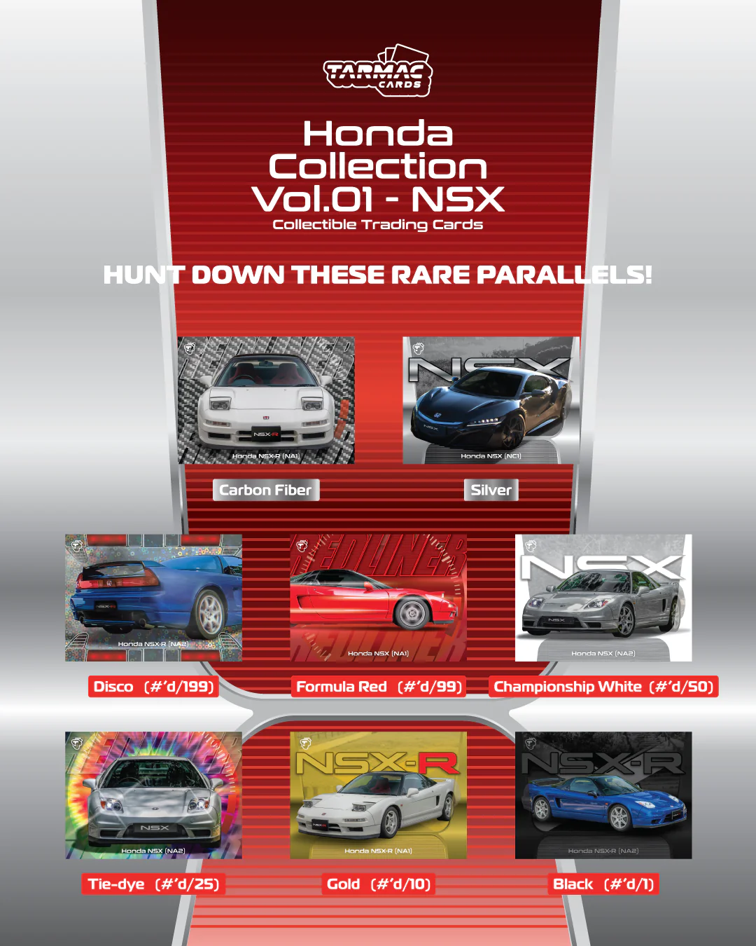 TARMAC WORKS Tarmac Cards Honda Collection Vol.01 - NSX TC-HONC-01 (Box) - Image 2