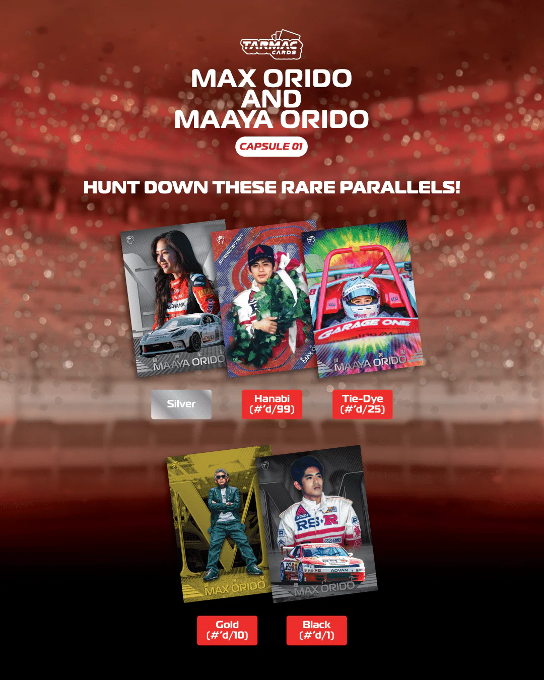 TARMAC WORKS Tarmac Cards Max Orido & Maaya Orido Capsule 01 (PACK) TC-MMOE-01-PACK - Image 2