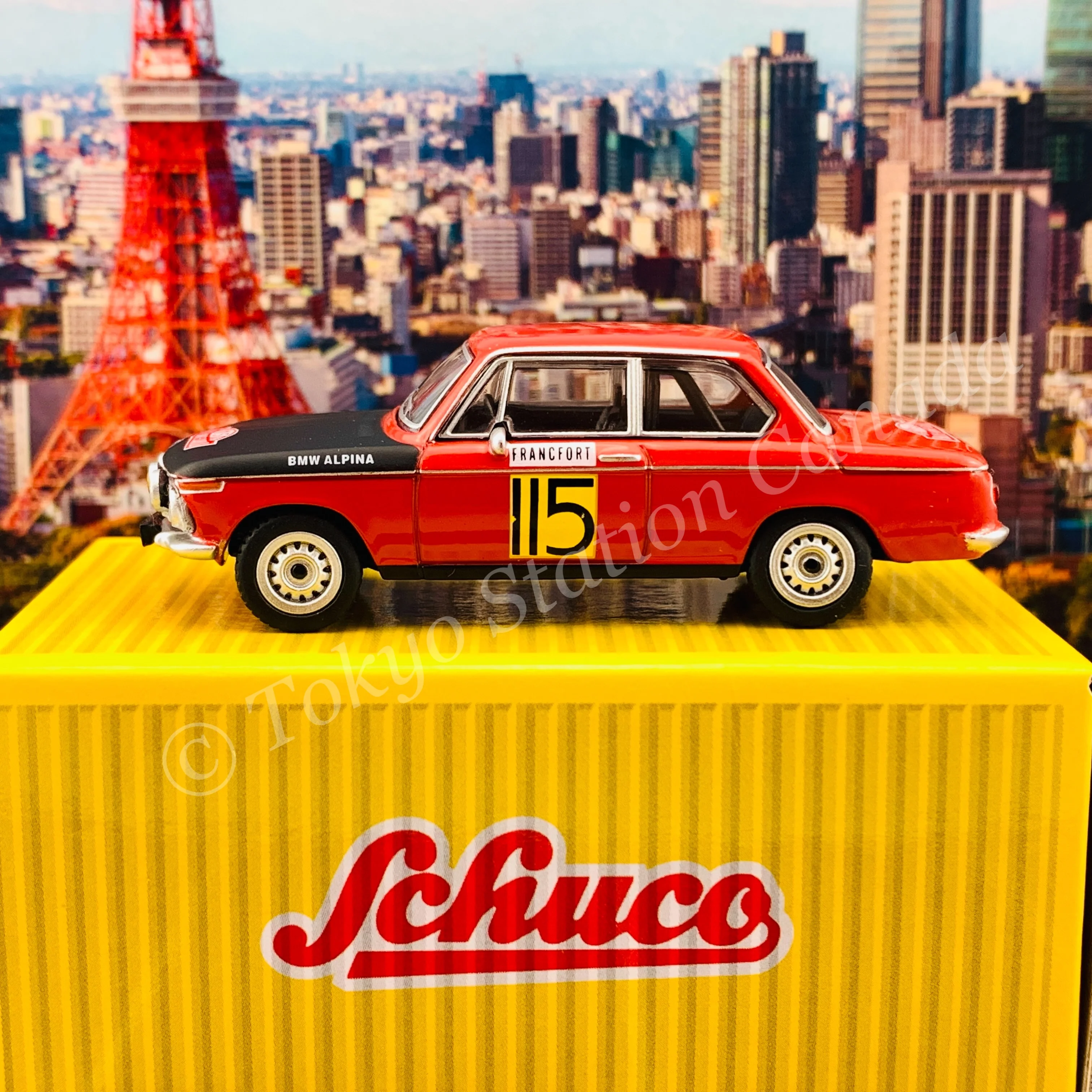 Tarmac Works x Schuco 1/64 BMW 2002  Rally Monte Carlo 1969 *** Schuco Special Edition *** T64S-007-MC69 - Image 4