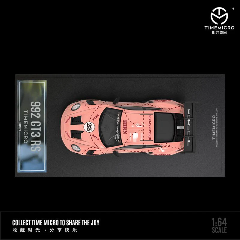 TIME MICRO 1/64 992 GT3 RS Pink Pig #23 TM644604 - Image 2