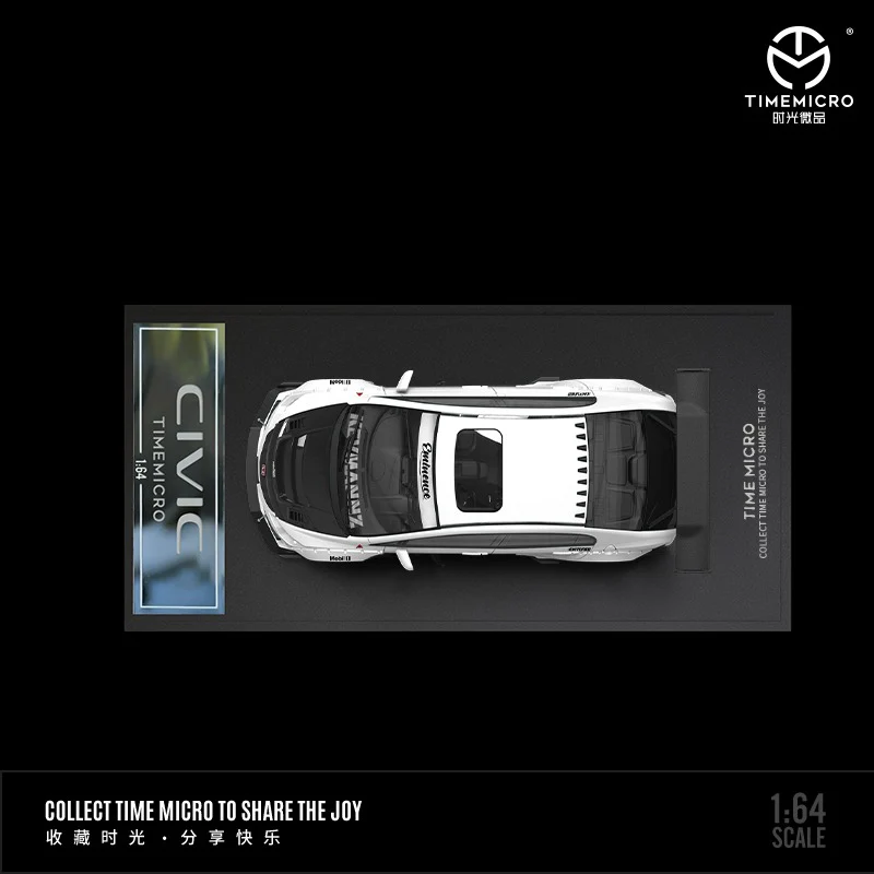 TIME MICRO 1/64 Honda Civic Modified WHITE - Image 2